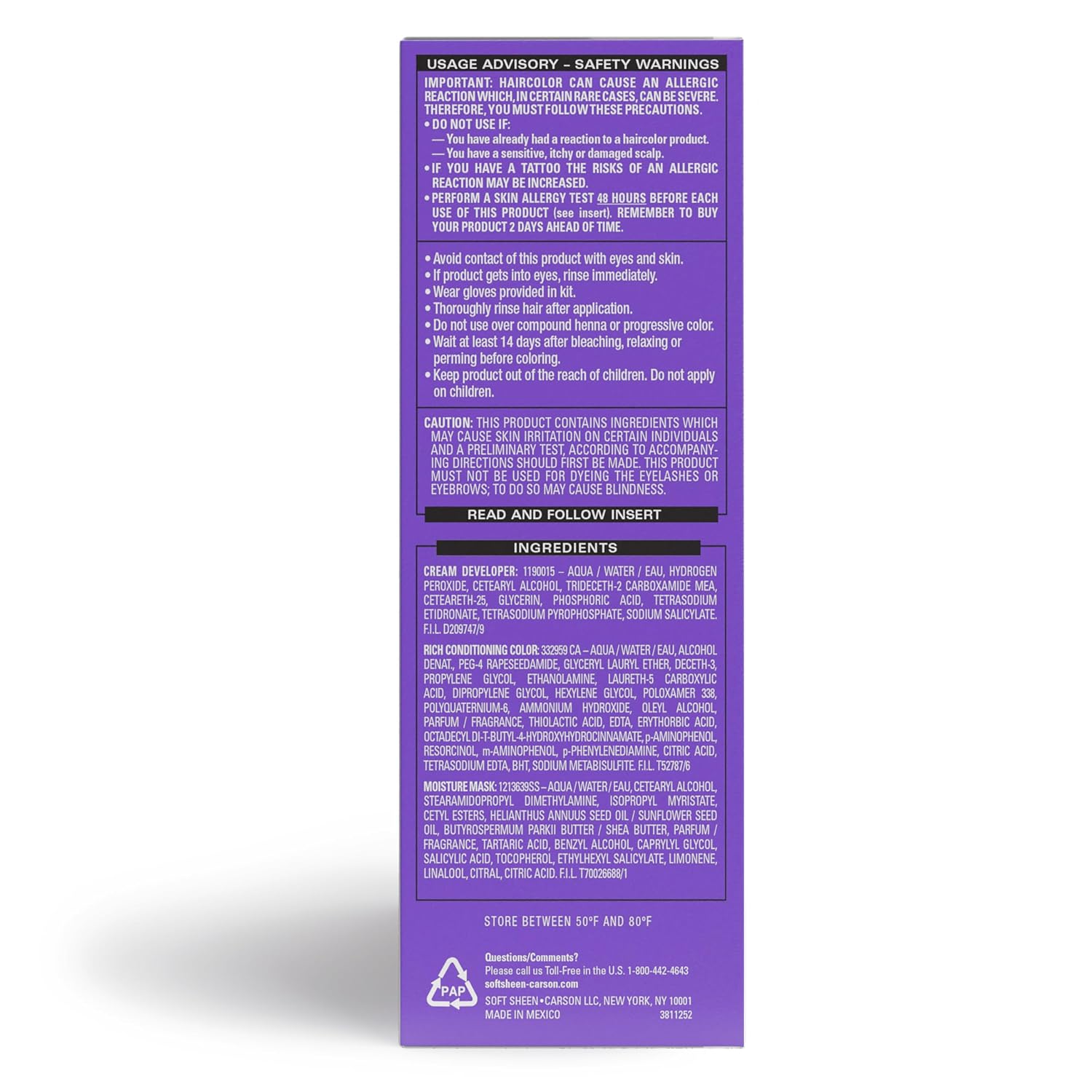 SoftSheen-Carson Dark and Lovely Fade Resist Rich Conditioning Color, Honey Blonde 378