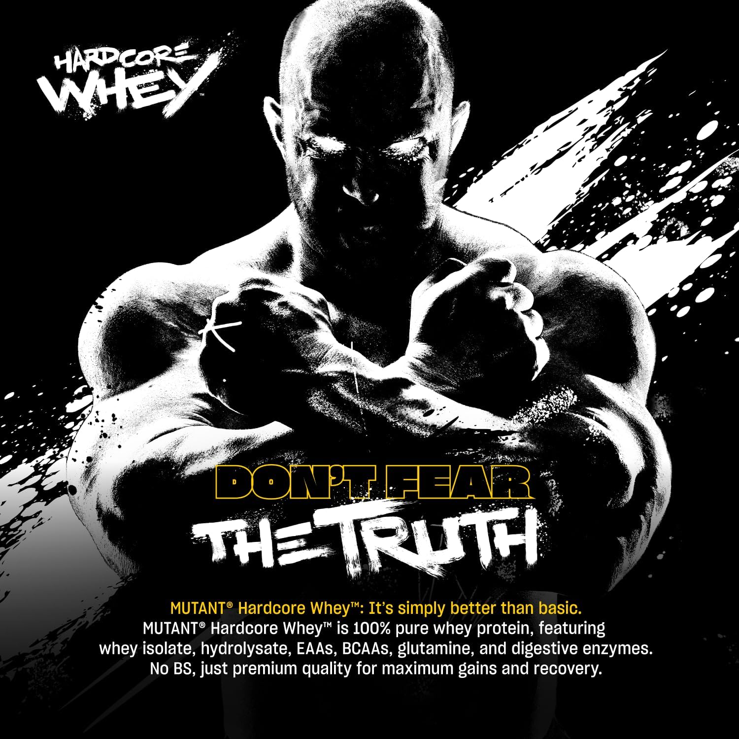 Mutant Hardcore WHEY, 100% Whey Protein Isolate, Vanilla Ice Cream, 5 lb