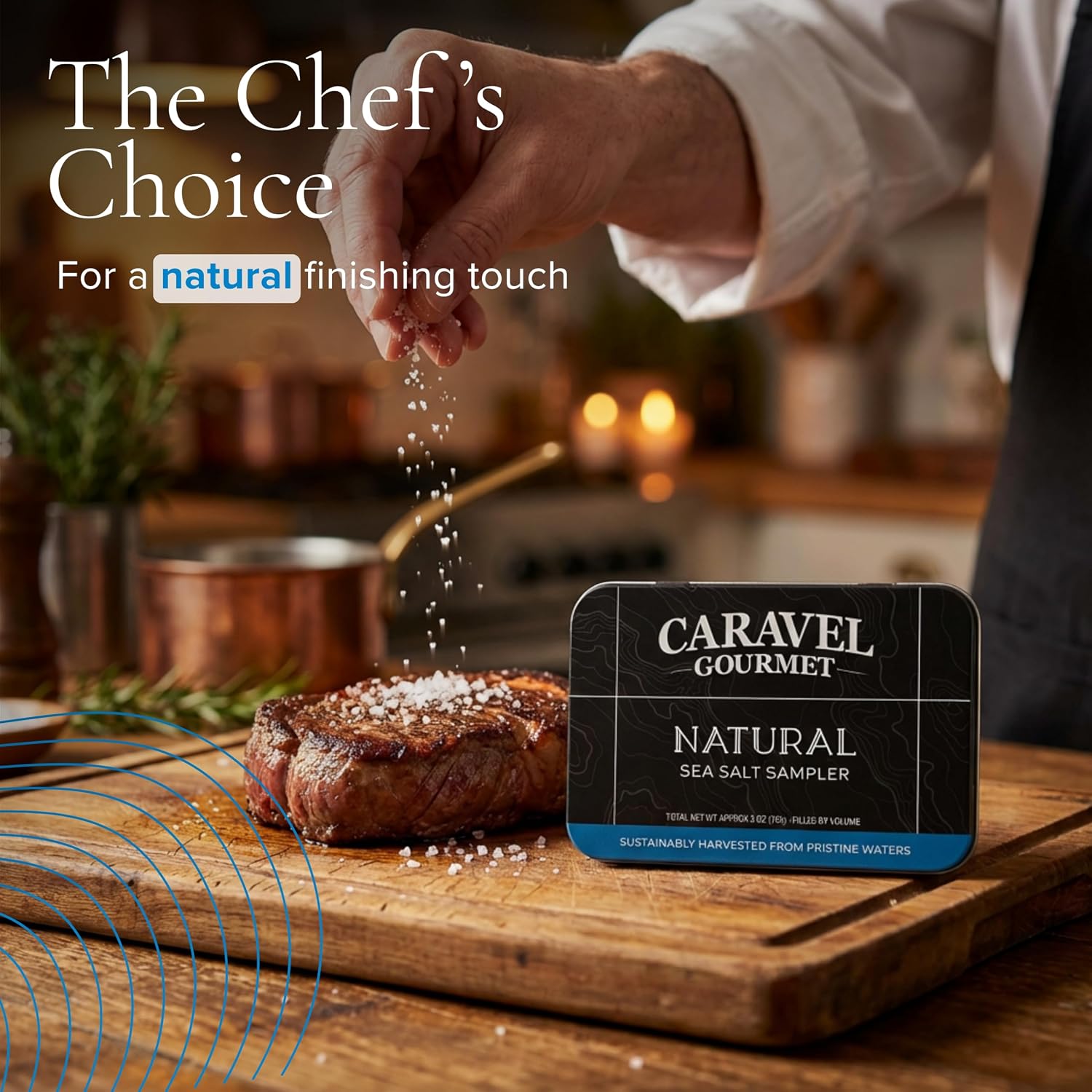 Caravel Gourmet Smoked Sea Salt Sampler, 6-Flavor Grilling Salts, 0.5 oz | Grilling & cooking salts bundle, finishing salt & spice variety pack gift for special occasions