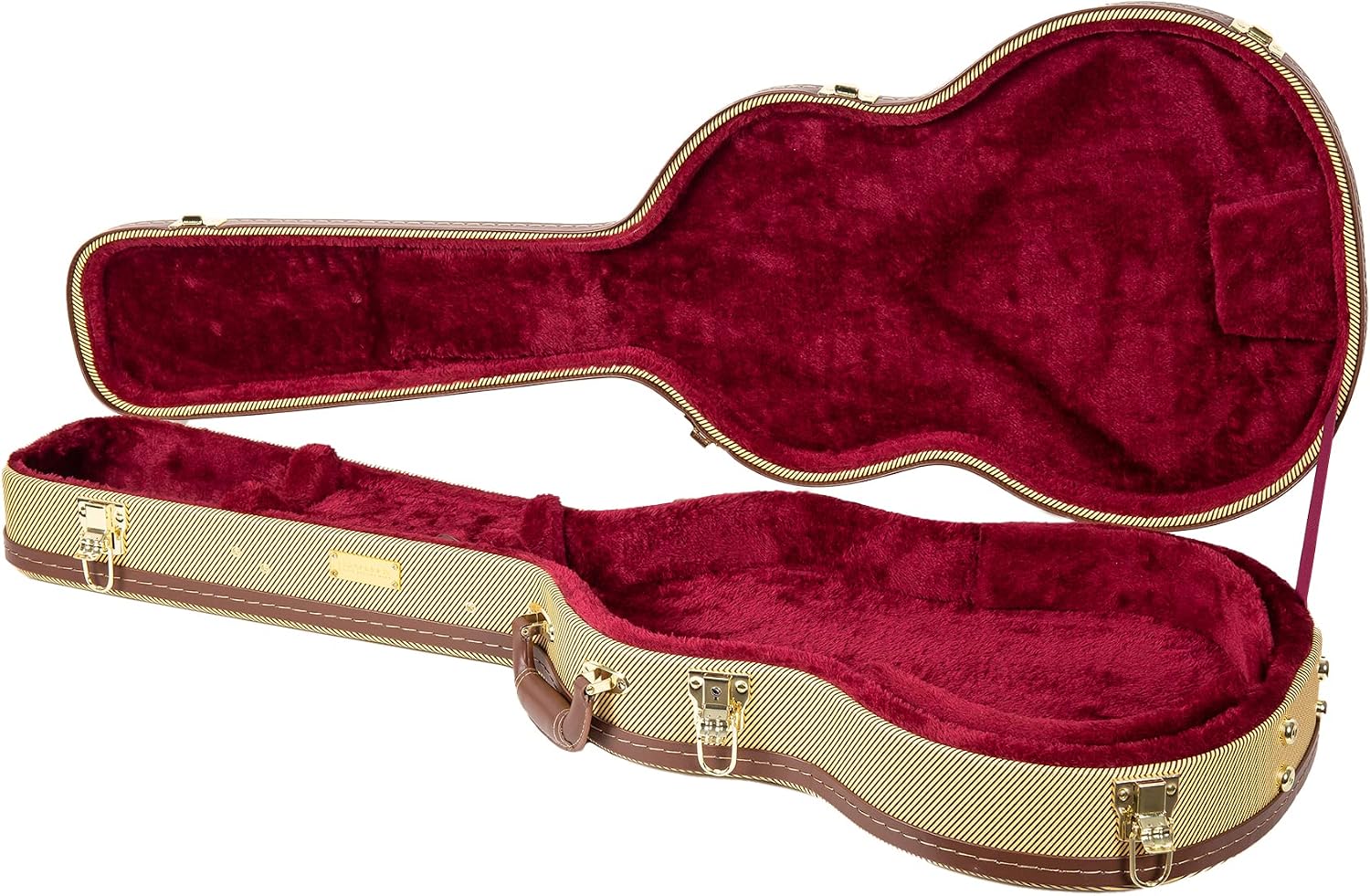 Crossrock Hardshell Arch Top wood case fits SG Electric Guitars-Black(CRW620SGBK)