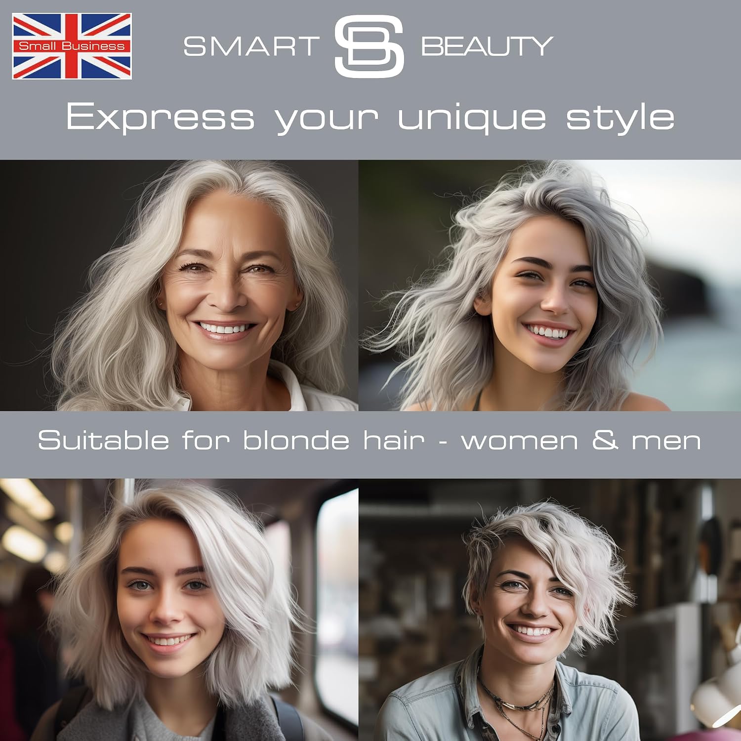 Smart Beauty Blonde Bleach-It, The Ultimate Lightener for Dark Hair, Perfect for Highlighting and Vibrant Pastel Colour, Hair Bleach Kit, Vegan & Cruelty Free