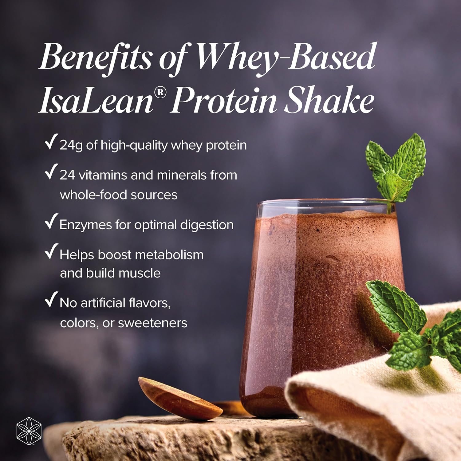 IsaLean Protein Shake - Complete Nutrition for Maintaining Healthy Weight & Lean Muscle Growth Enhanced with MCT Oil - 24 Vitamins & Minerals - 28.1 oz - 14 Meal Canister - Creamy Chocolate