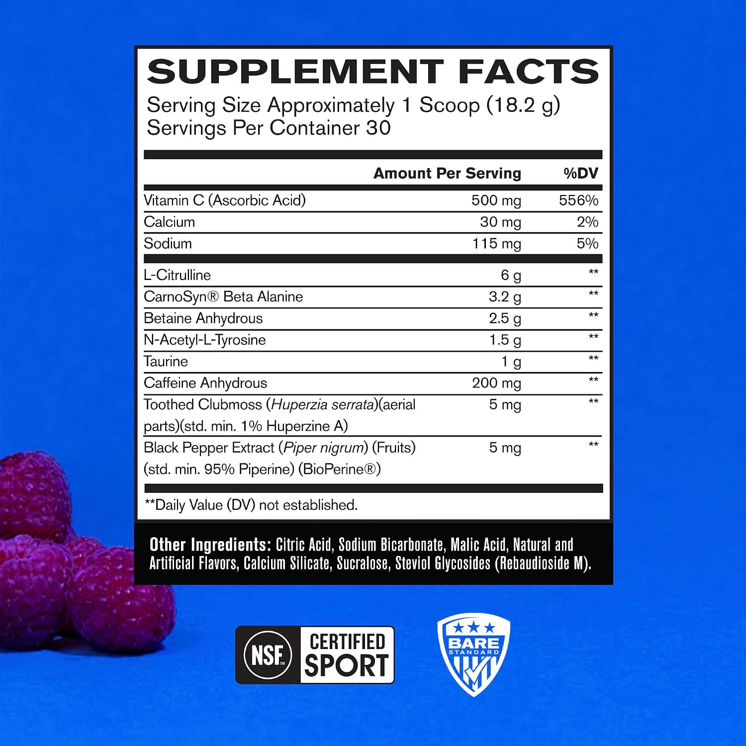 BARE PERFORMANCE NUTRITION BPN Flight Pre Workout, Supports Energy and Mental Focus, Improved Endurance & Muscle Pumps with CarnoSyn® Beta Alanine