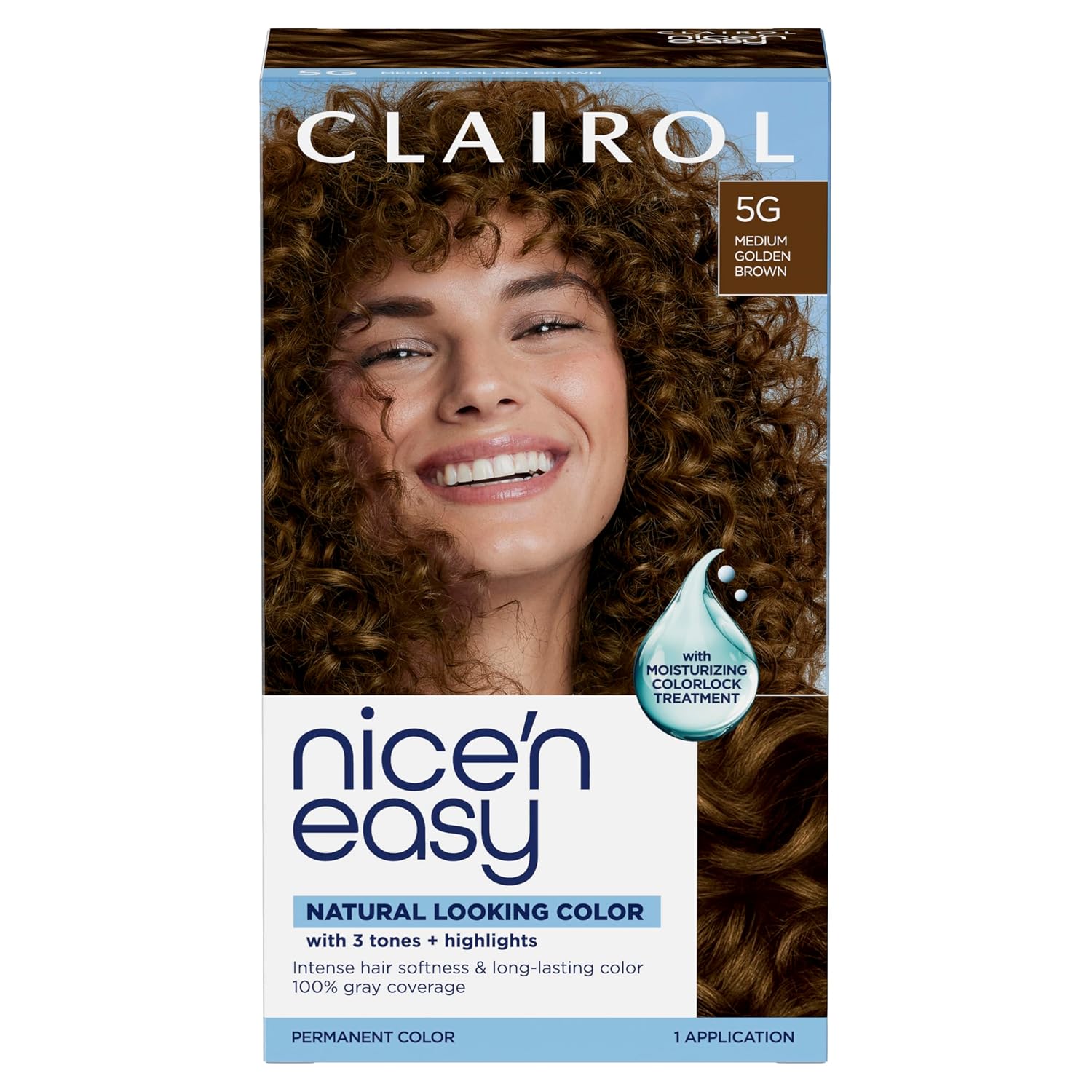 Clairol Nice'n Easy Permanent Hair Dye, 6A Light Ash Brown | Pack of 3
