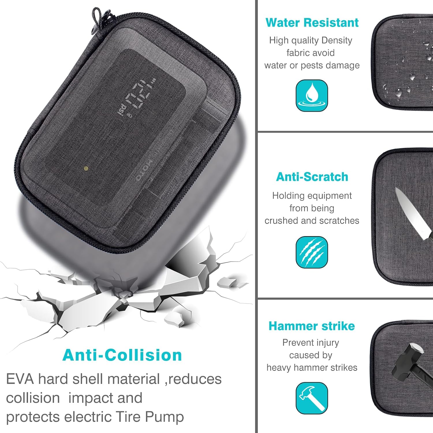 Hard Carrying Case For HOTO mini/FanttikX9 Nano/ X8 Nano