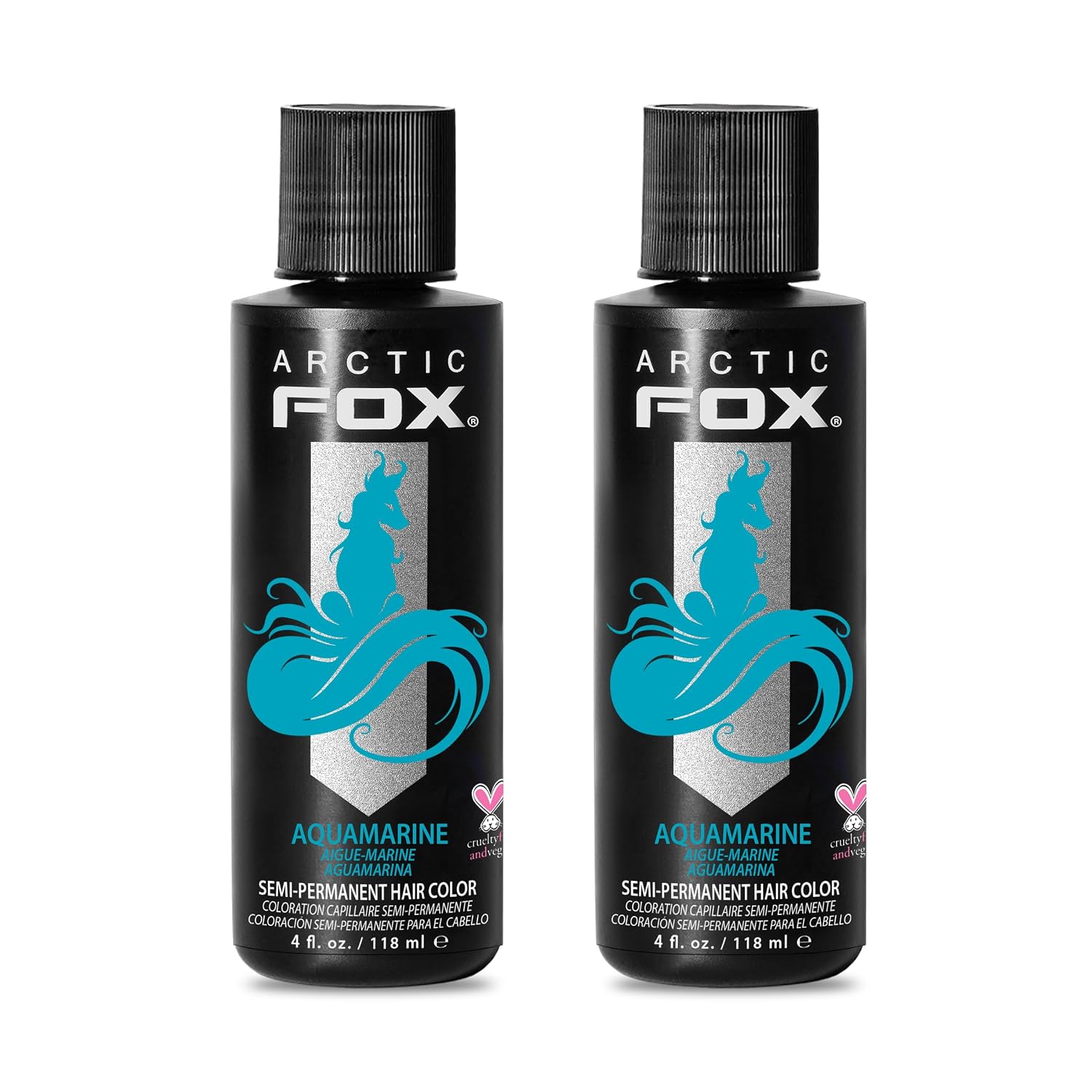 ARCTIC FOX Virgin Pink Semi-Permanent Hair Color - Vegan - 4 fl oz | Vivid and Vibrant, Cruelty Free, Ammonia Free, Peroxide Free, , Cream Formula