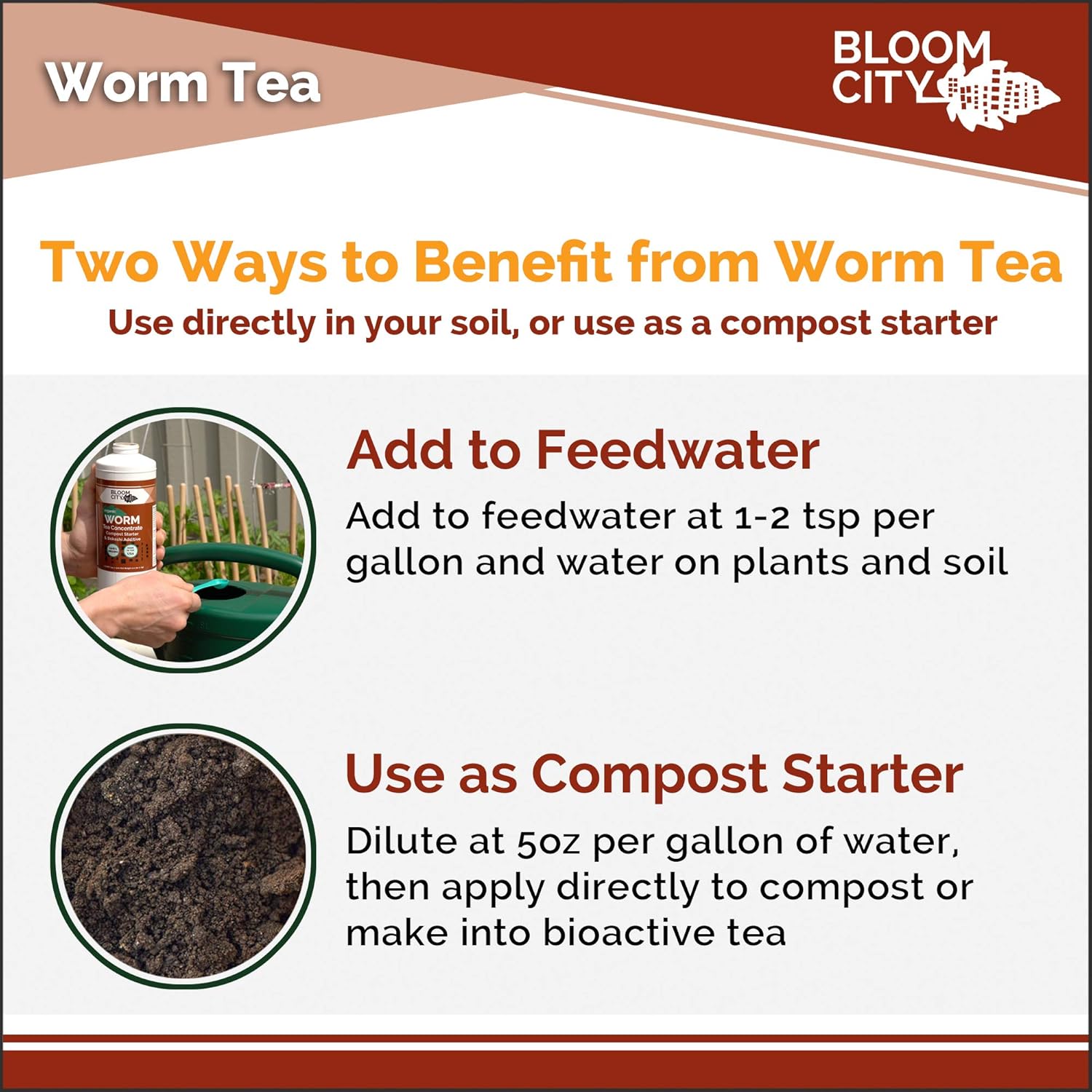 Organic Earthworm Tea Concentrate, Soil Microbe Booster, 1 Gal | For Compost & Plants, Improves Soil Health, Bokashi Bran Booster, Supports Nutrient Uptake, Easy Dilution Ratio