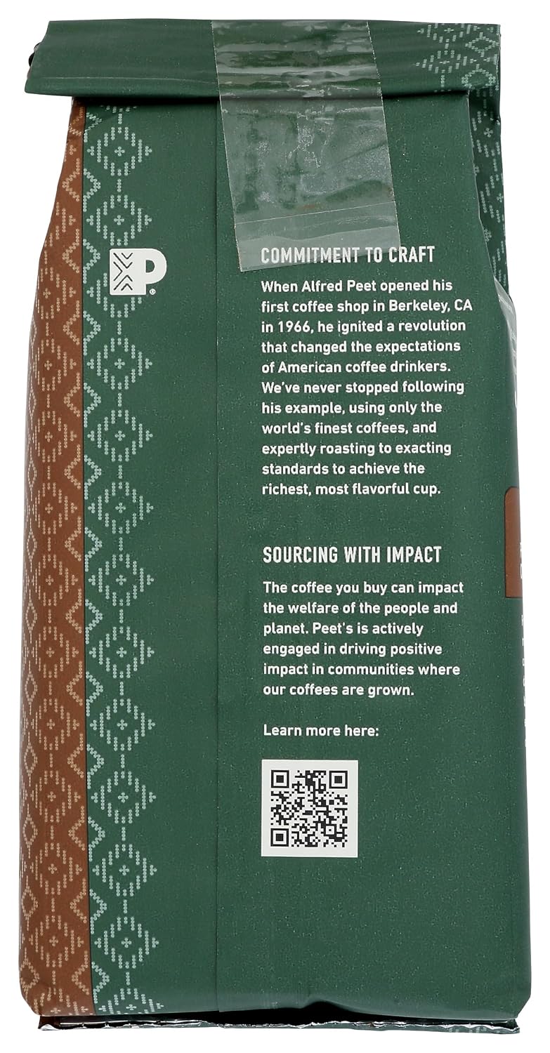 Peet's Coffee, Dark Roast Ground Coffee, 100% Arabica Coffee - Major Dickason's Blend 18 Ounce Bag