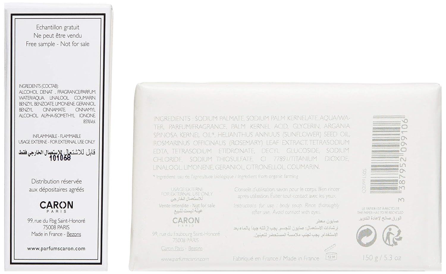 Caron Paris Pour Un Homme De Caron Eau de Toilette Spray, 4.2 Fl Oz
