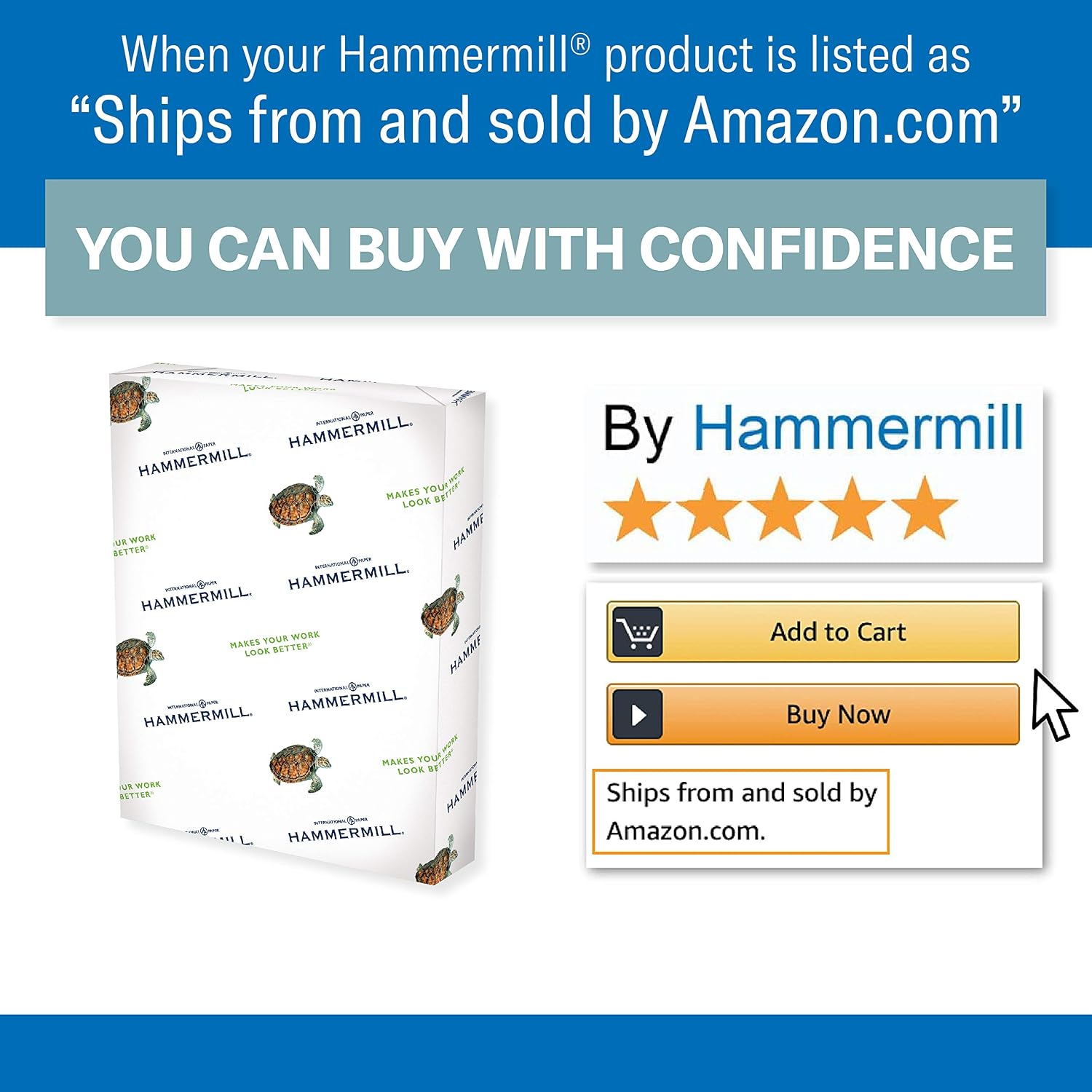 Hammermill Colored Paper, 20 lb Ivory Printer Paper, 8.5 x 11 - Made in the USA, Pastel Paper, 103176R - 1 Ream (500 Sheets)