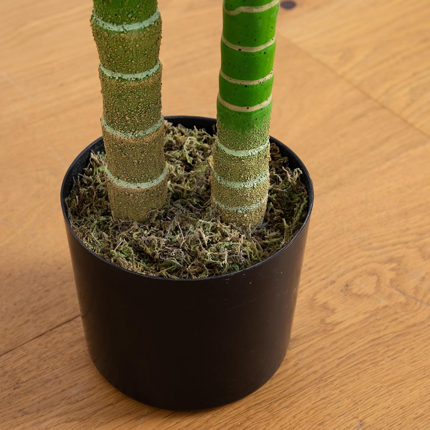 Nearly Natural 4 ft Artificial Golden Cane Palm Tree with Nursery Pot | Double-Stalk, Lush Realistic Foliage, Indoor Faux Palm Plant, Living Room Decor, Perfect Tropical Decoration