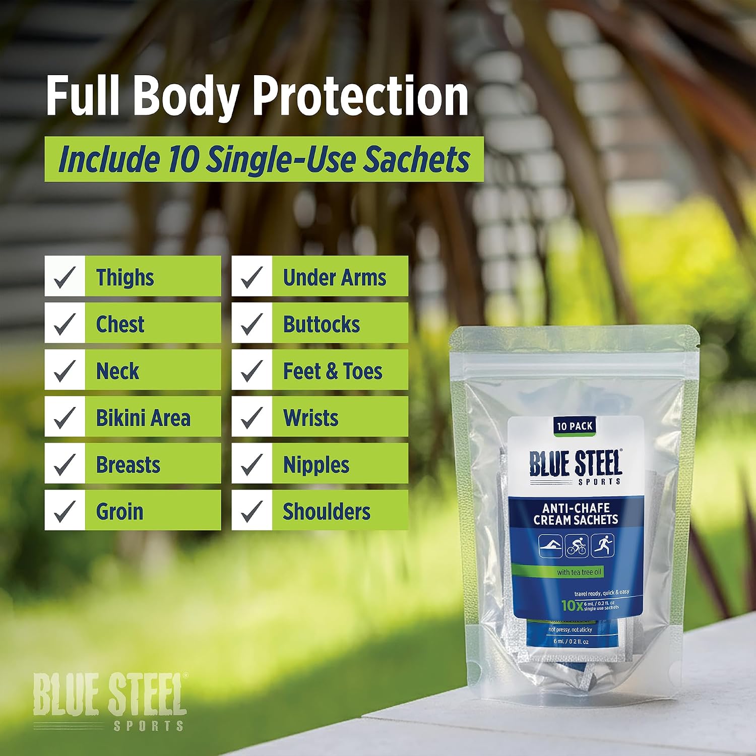 Anti-Chafe Cream Singles 10 Pack