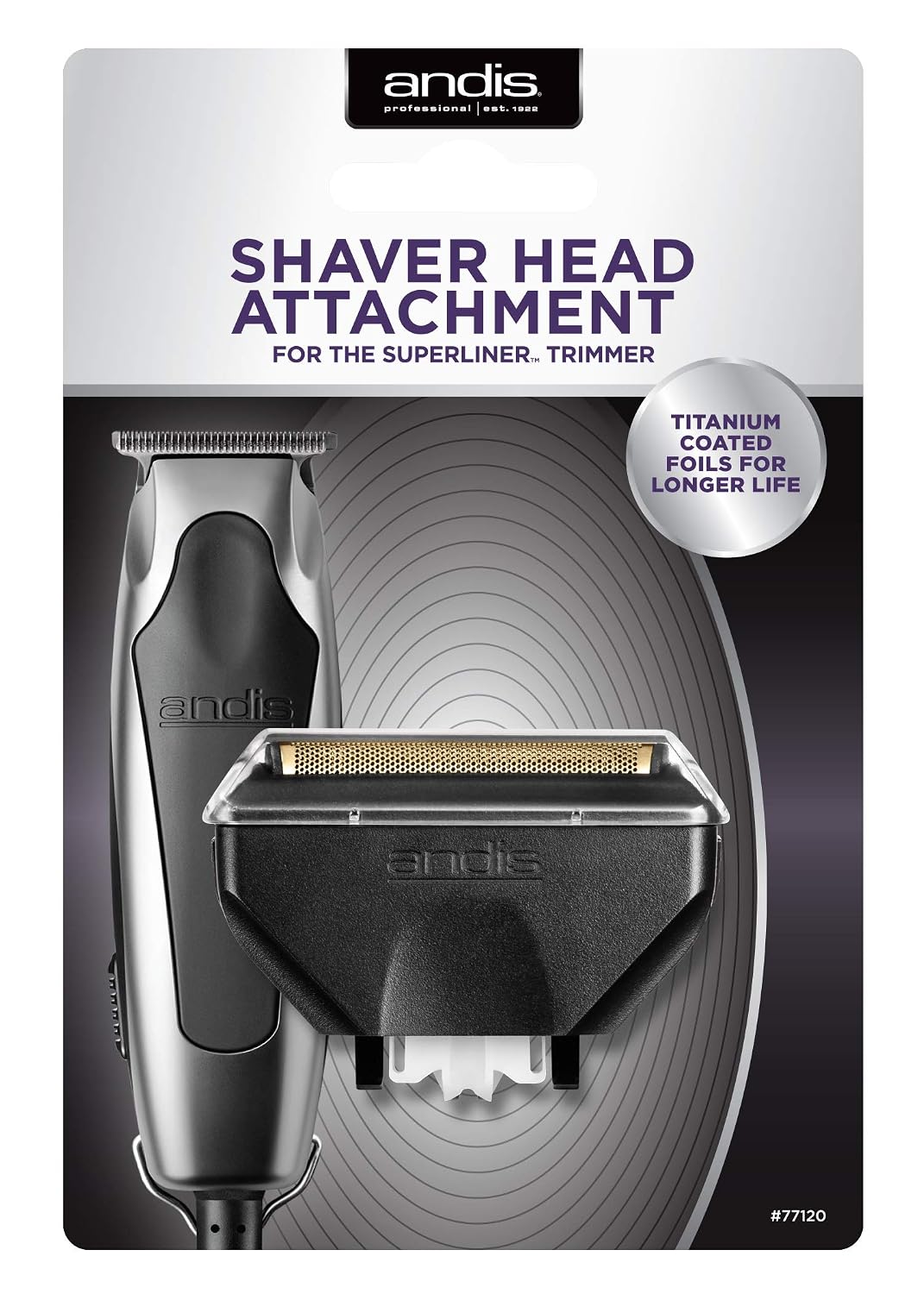 Andis 77120 Superliner Titanium Replacement Shaver Head For Model RT-1 Trimmers
