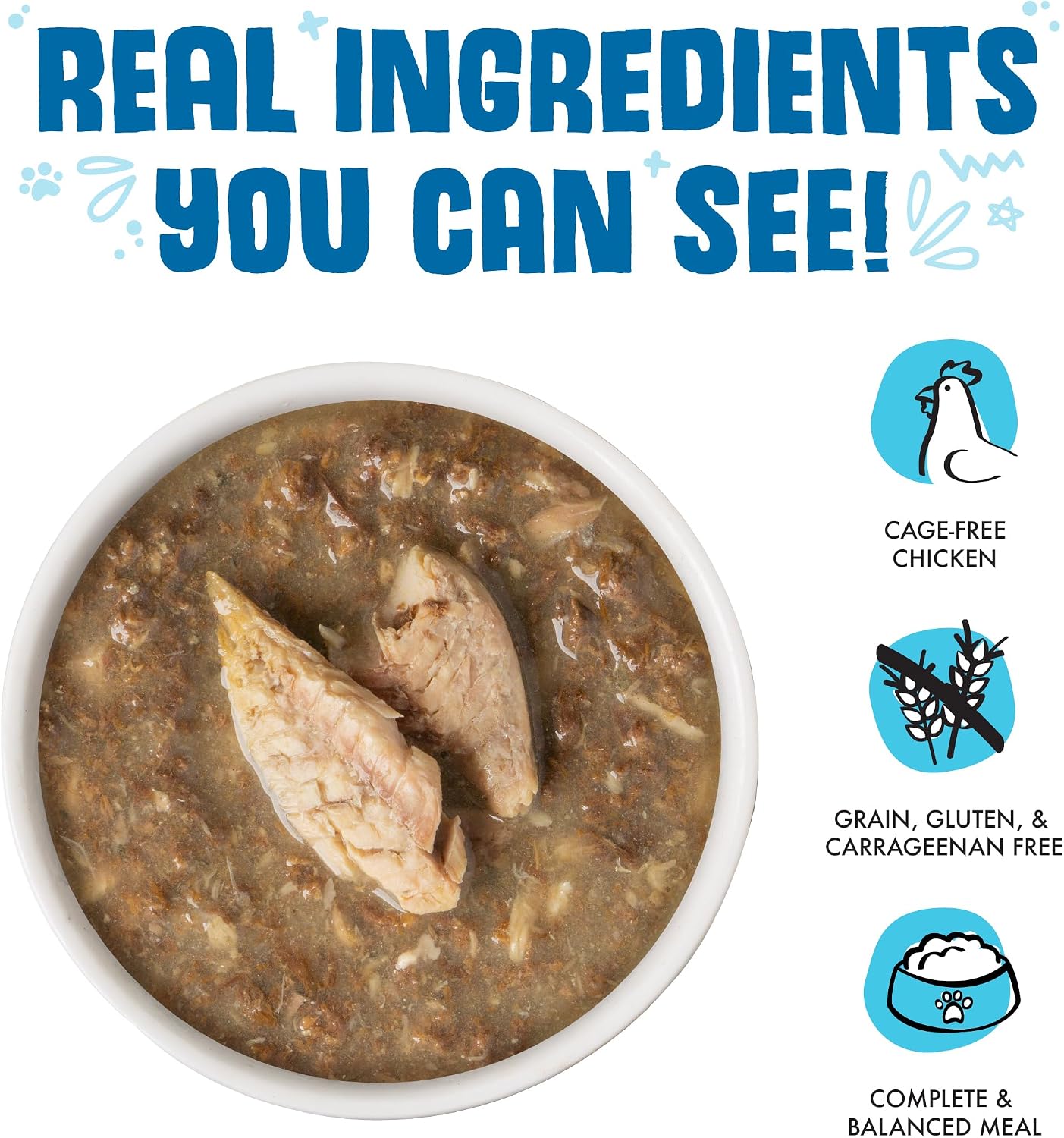 Weruva Classic Cat Food, Paw Lickin’ Chicken with Chicken Breast in Gravy, 3oz Can (Pack of 24)