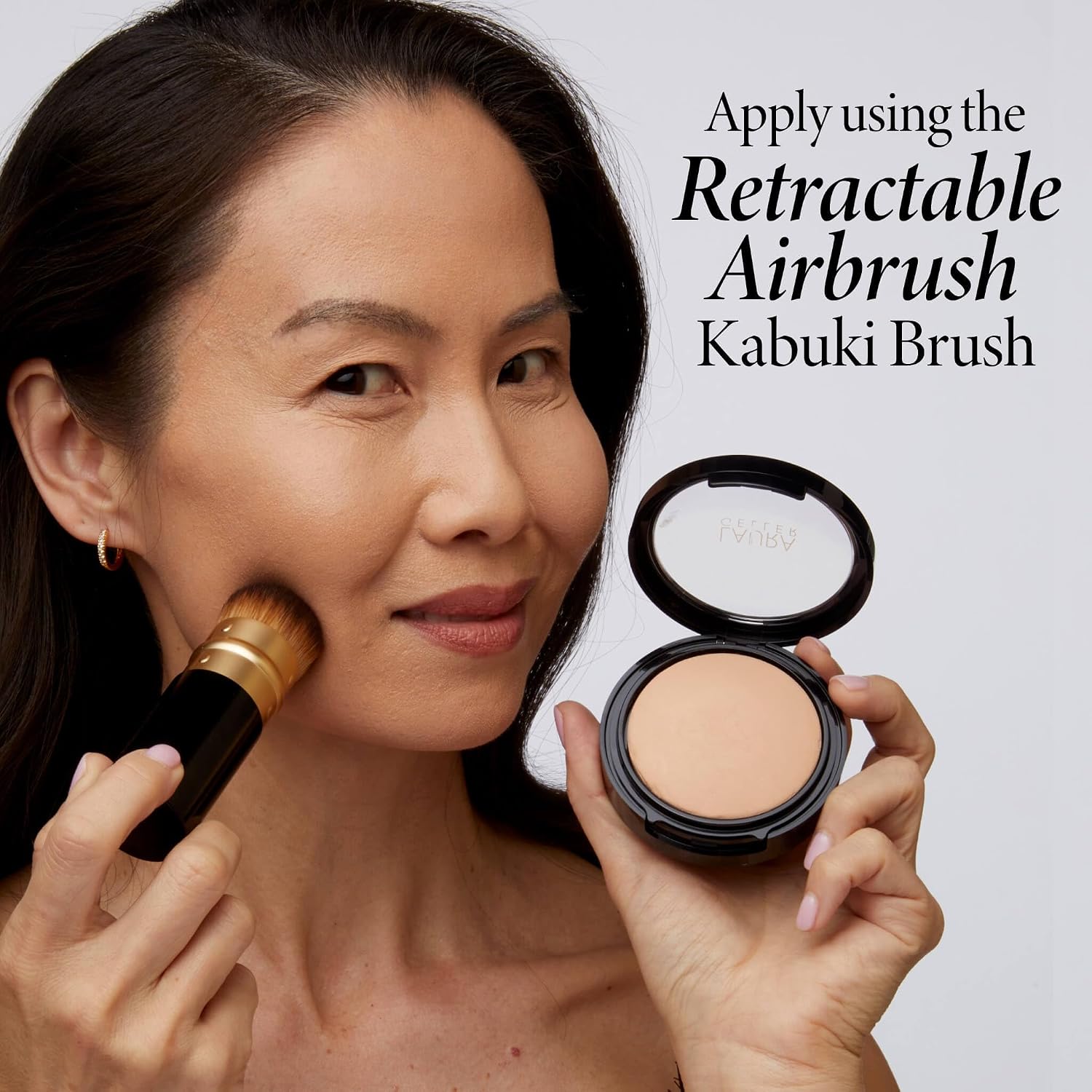 LAURA GELLER Baked Double Take Powder Foundation, Matte Finish – Fair