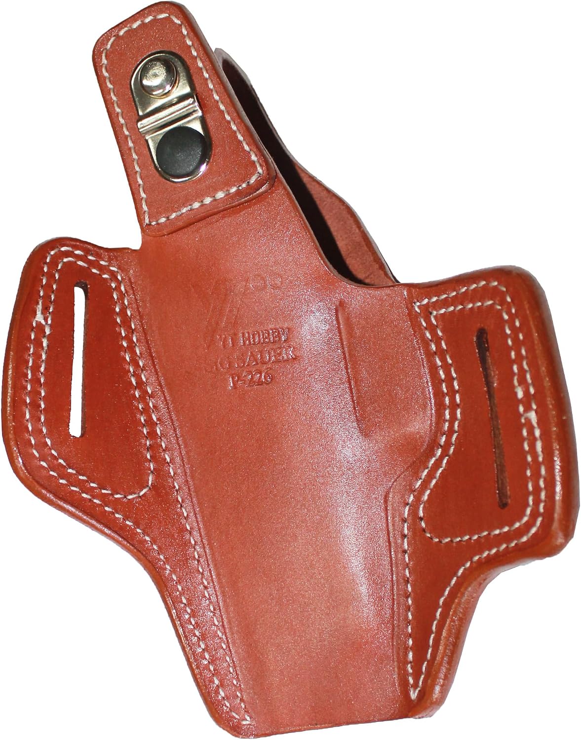 YT HOBBY Handmade Leather OWB Carry Two Slot Thumb Break Gun Holster for Sig P226