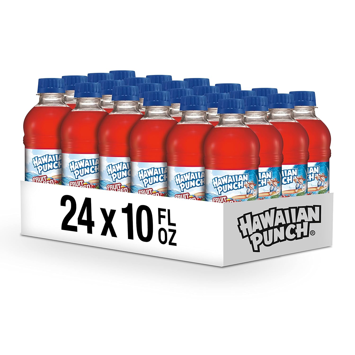 Hawaiian Punch Polar Blast Fruit Juice Drink, 10 Fl Oz Bottles, 24 Count (4 Packs Of 6), Ready-to-drink, On-the-go, Caffeine-free, Carbonation-free, Gluten-free, Excellent Source Of Vitamin C