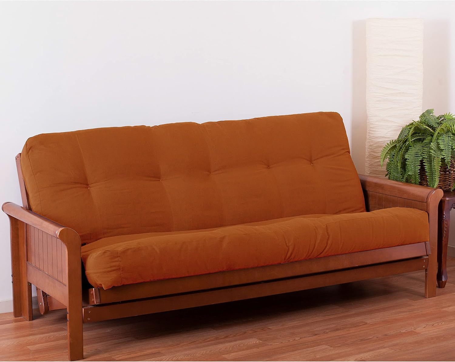 Blazing Needles Renewal 7" Twill Futon Mattress, Full, Aqua Blue