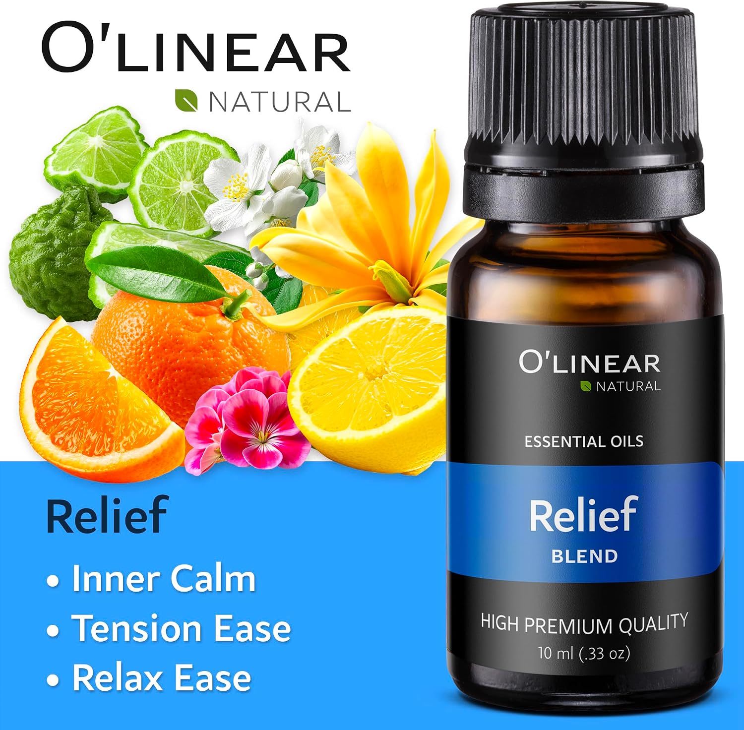 O'linear Essential Oils 6 Blends Set - Perfect for Humidifiers and Diffusers, Aromatherapy Diffuser Oils Scents, Essential Oil Kit for Home Use