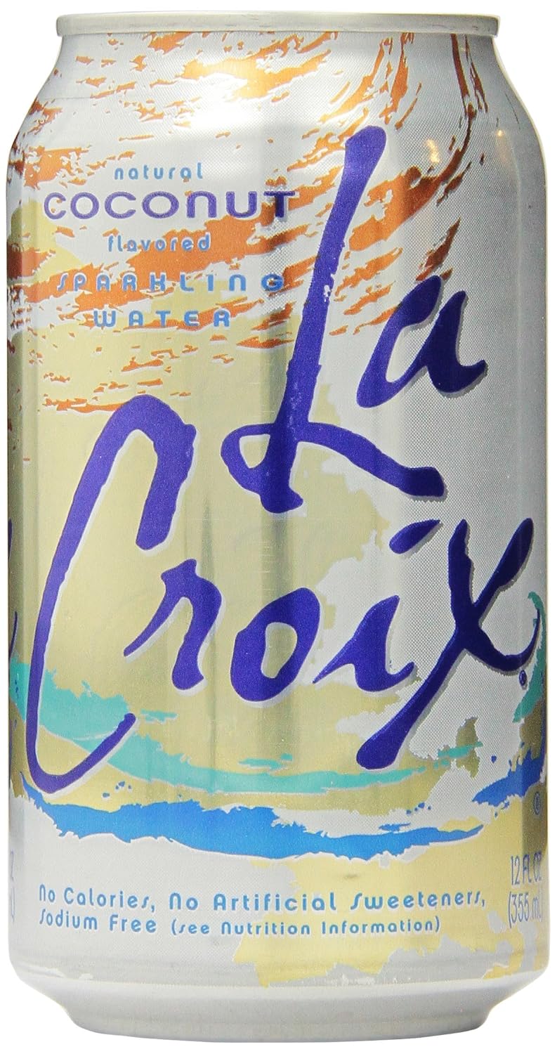 LaCroix Sparkling Water | Pineapple Coconut Flavor | 8-Pack | Naturally Essenced, Zero Calorie, Sodium Free | 12 Fl Oz Cans