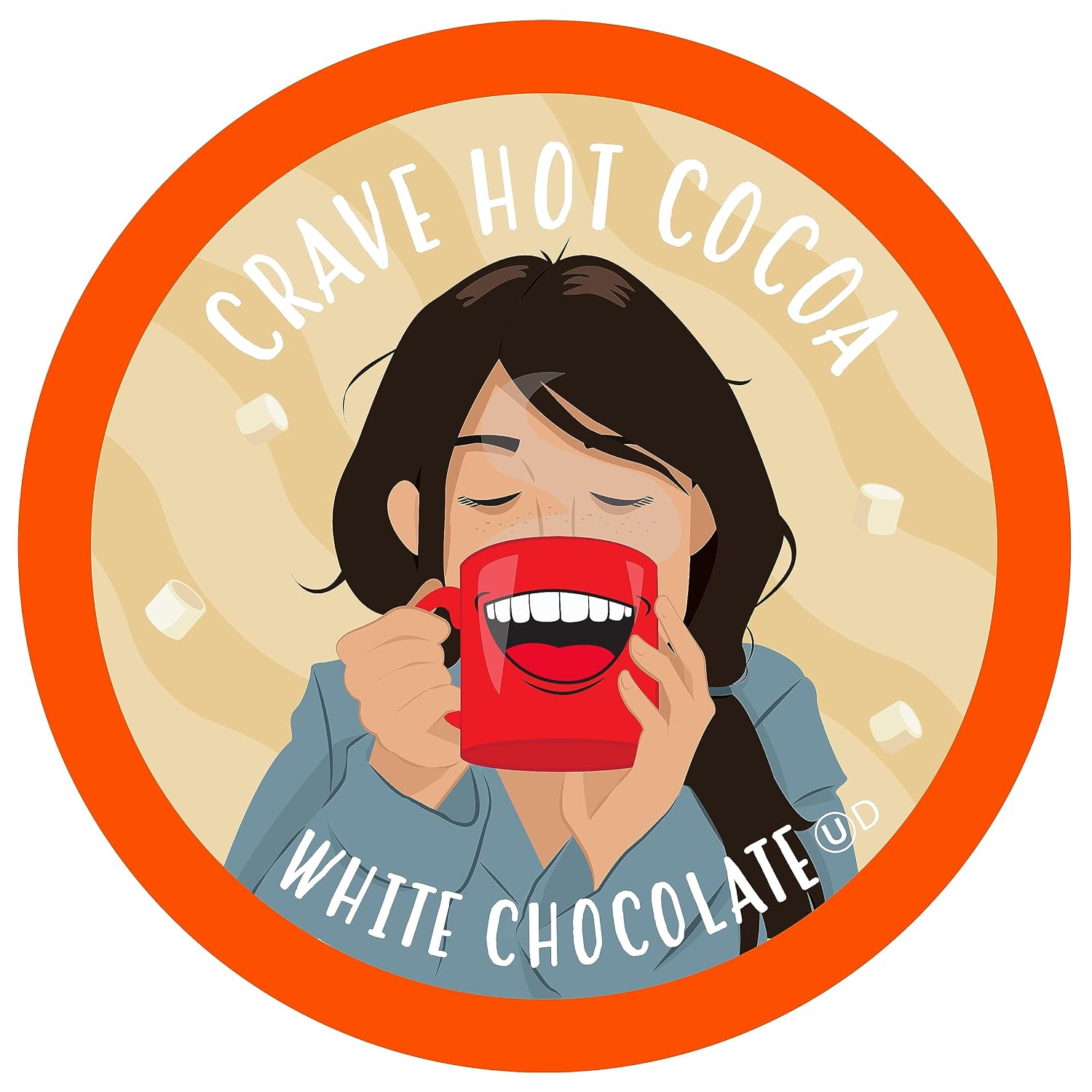 Crave Hot Chocolate Pods, Compatible with 2.0 K-Cup Brewers, Mint Chocolate, 40 Count