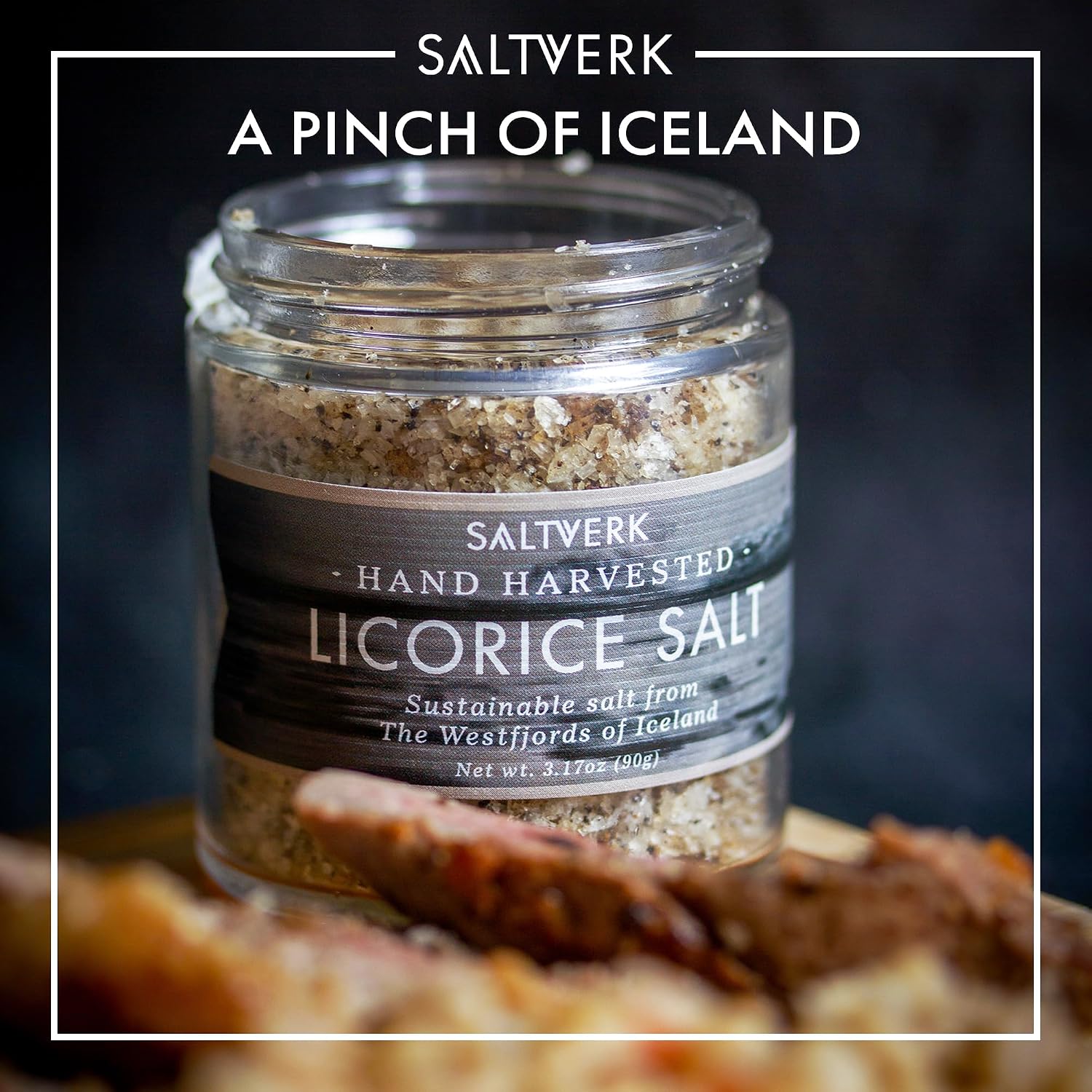 Saltverk Sea Salt - Seaweed 3.17 Oz | Gourmet, Icelandic, Hand Harvested and Sustainably Made