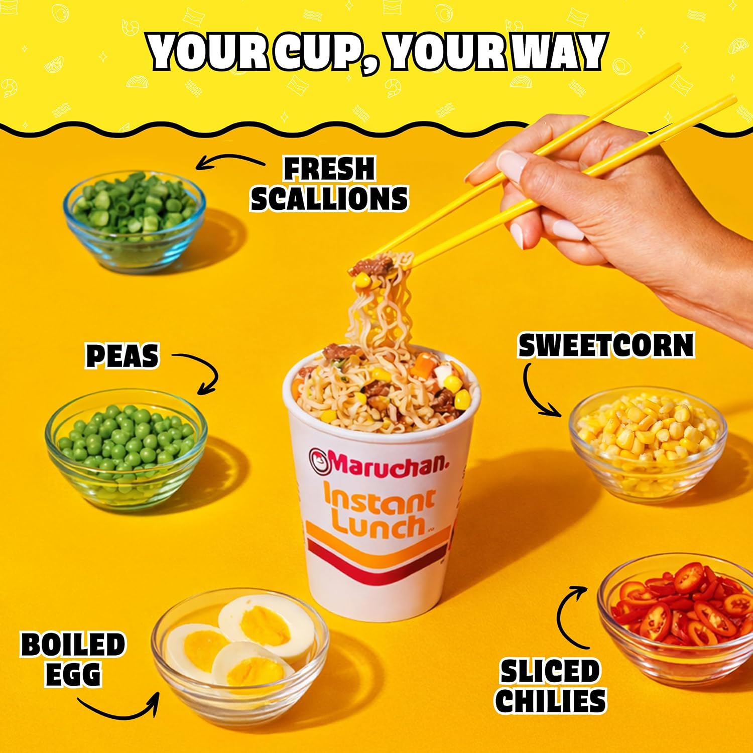 Maruchan Instant Lunch Ramen Noodles, Cheddar Cheese Flavor – Japanese-Style Instant Noodle Soup, Easy Meal Ready in 3 Minutes – 2.25 Oz. (12 Pack)