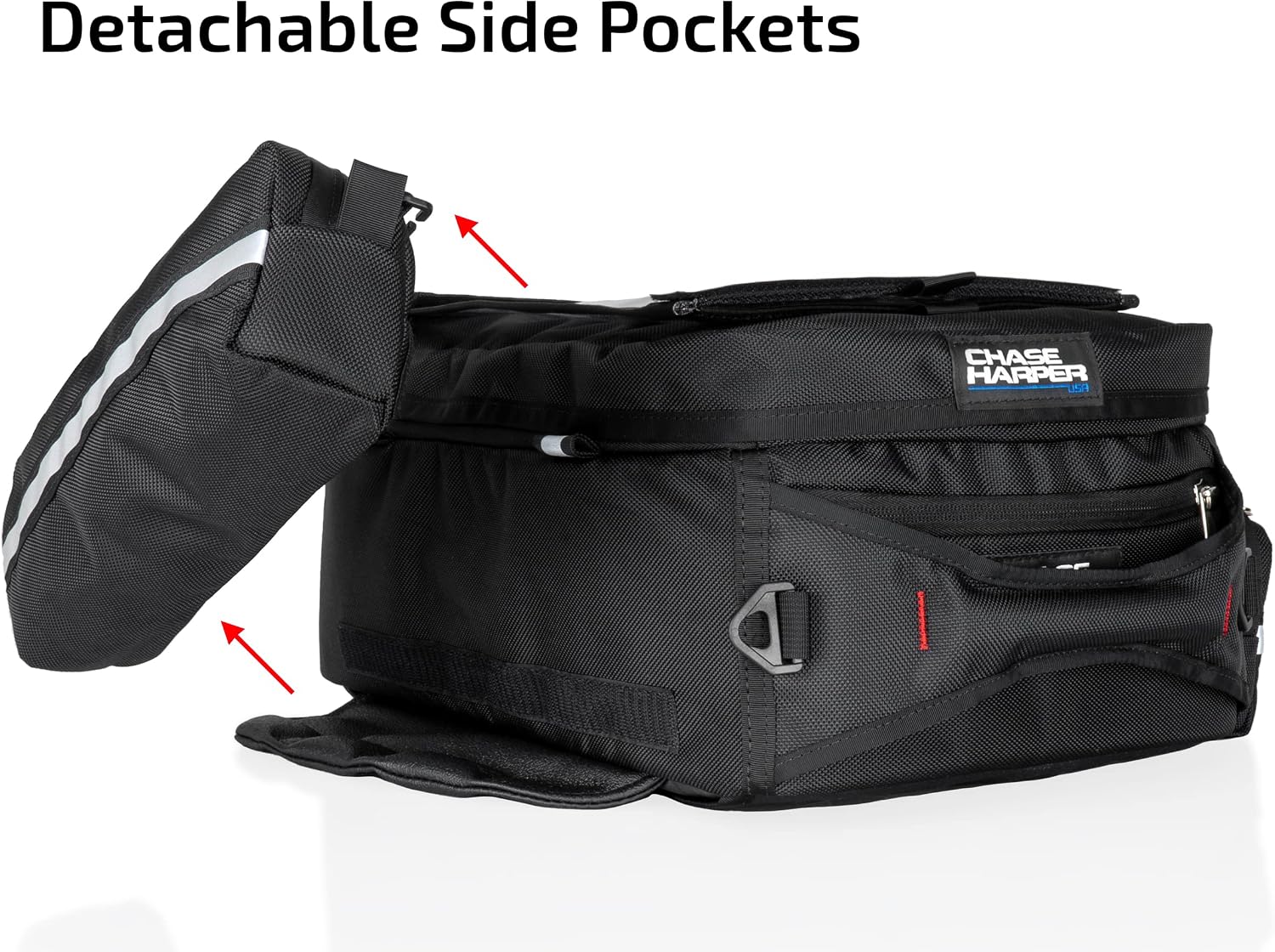 1560 Magnetic Mount Tank Bag - Water-Resistant, Tear-Resistant, Industrial Grade Ballistic Nylon with Anti-Scratch Rubberized Bottom, Magnetic Mounting