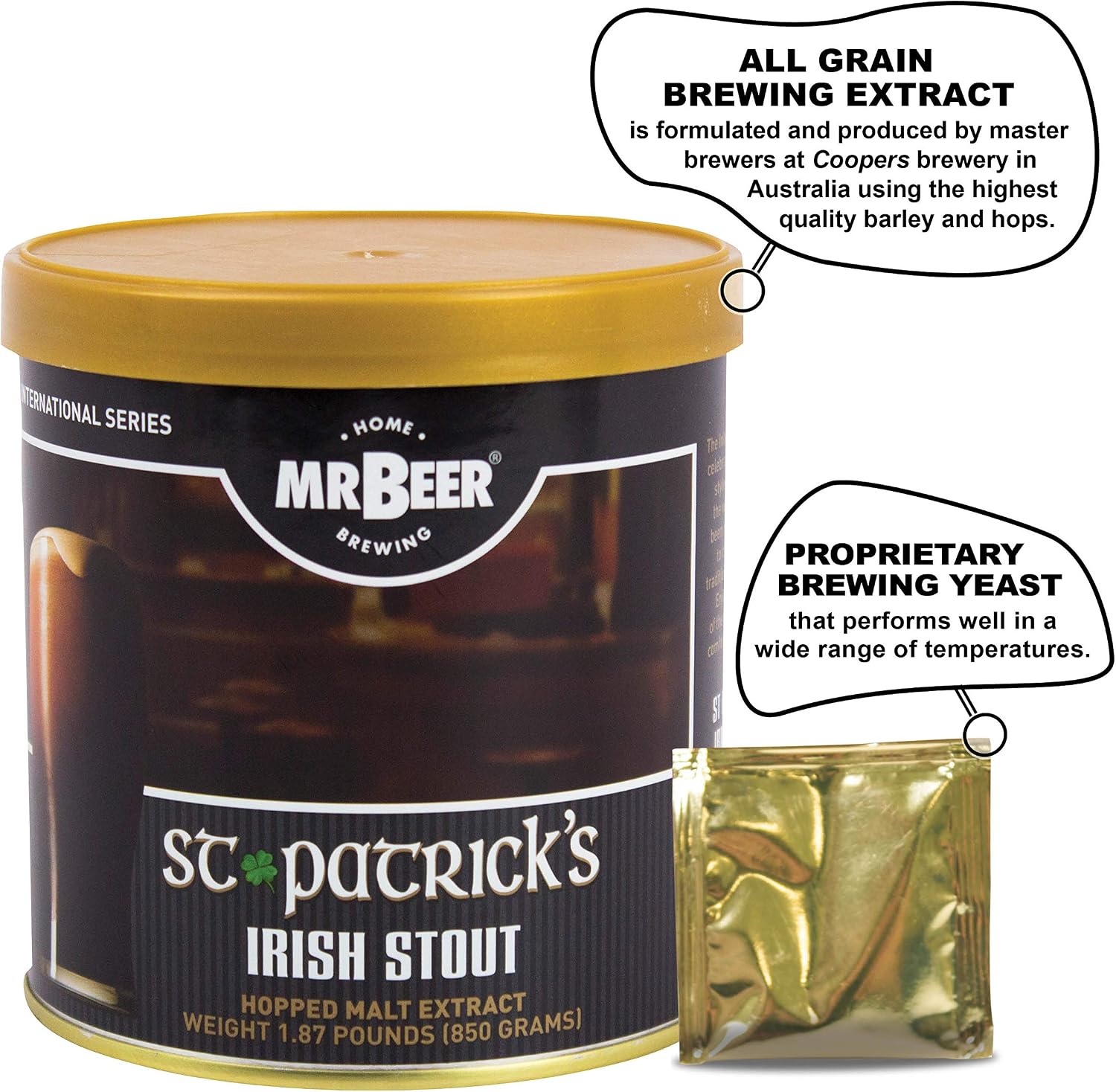 Mr. Beer St. Patrick’s Irish Stout 2 Gallon Homebrewing Refill