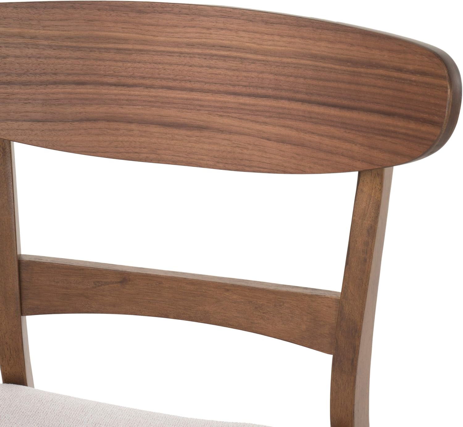Christopher Knight Home Heather Mid-Century Modern Dining Chairs (Set of 4), Dark Gray and Natural Oak