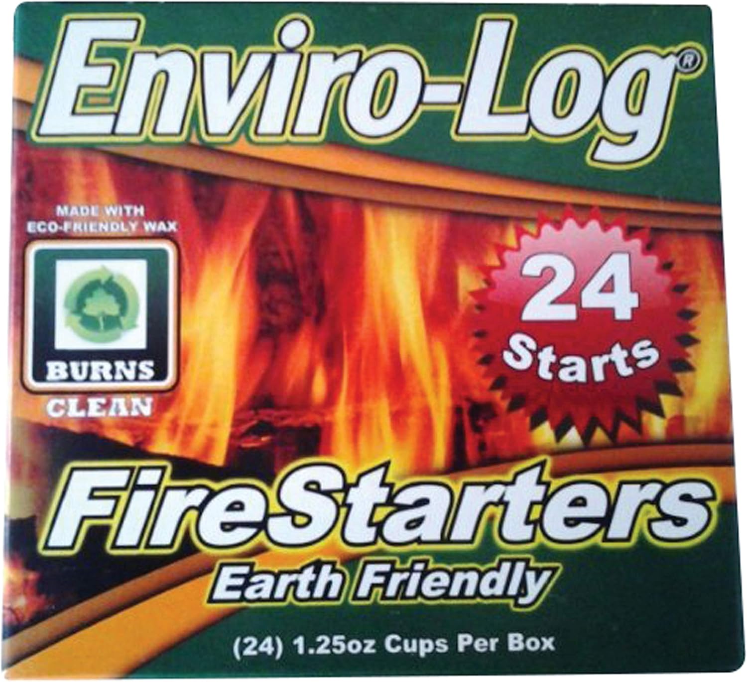 10008 Sales Enviro Log Fire Starter - 24 Count, Brown