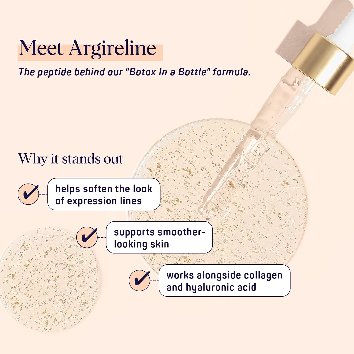 SpaLife Beauty Pearl Hyaluronic Acid Serum & 24k Gold Anti Aging Serum | AM/PM Facial Routine Duo | Deep Collagen Hydrating Treatment | Firming