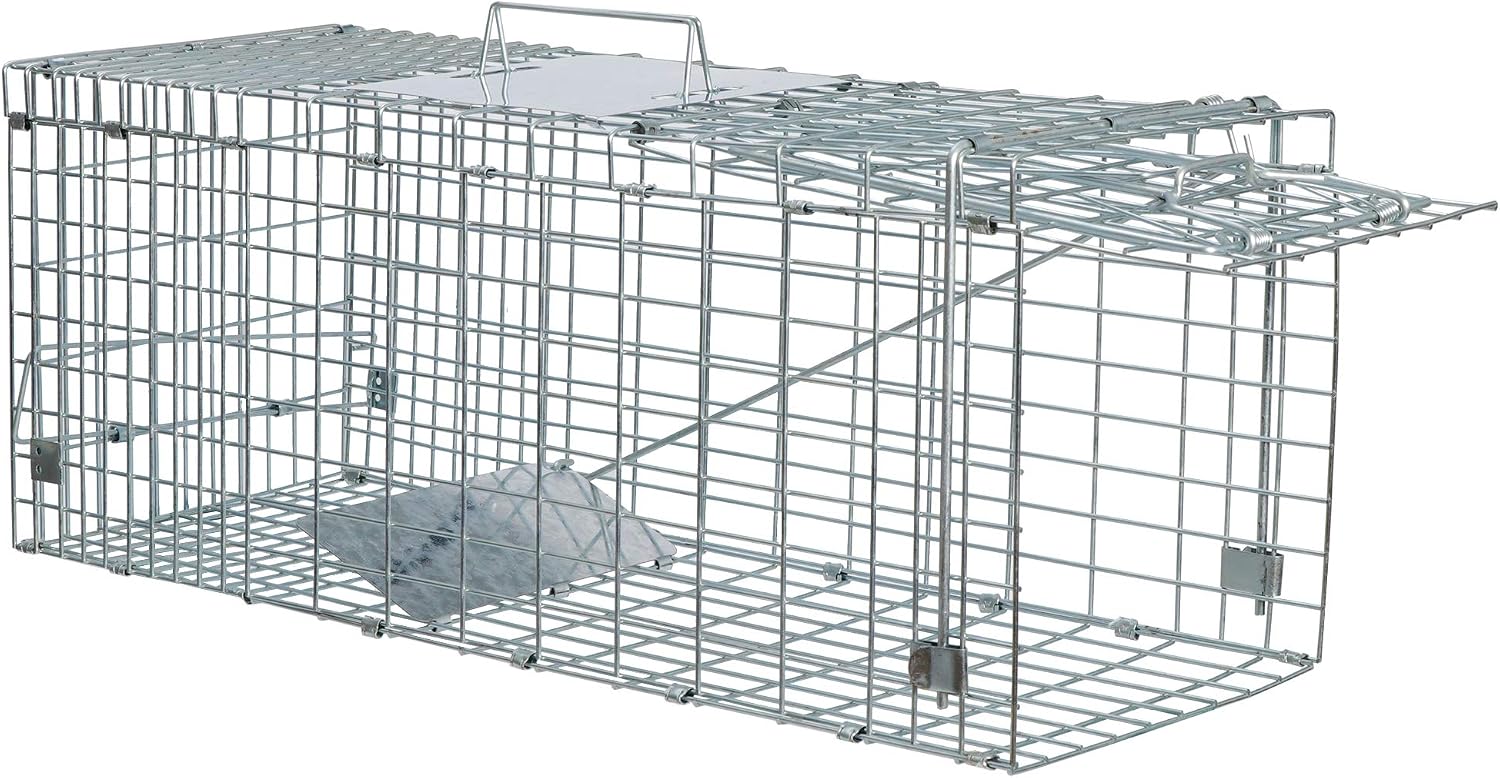 ANT MARCH Live Animal Cage Trap 24" Steel Humane Release Rodent Cage