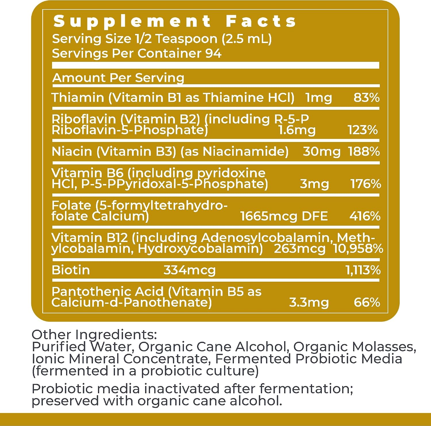 Premier Research Labs Max B-ND Liquid Vitamin - B-Complex for Liver & Brain Health, Liquid Drops for Energy, Immune & Adrenal Support for Men & Women