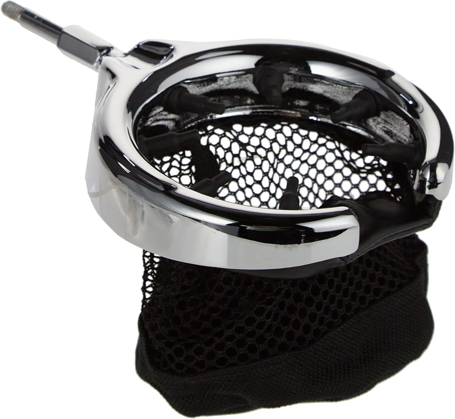 Kuryakyn 1429 Motorcycle Handlebar Accessory: Replacement Drink/Cup Holder with Mesh Basket without Clamp/Mount, Black