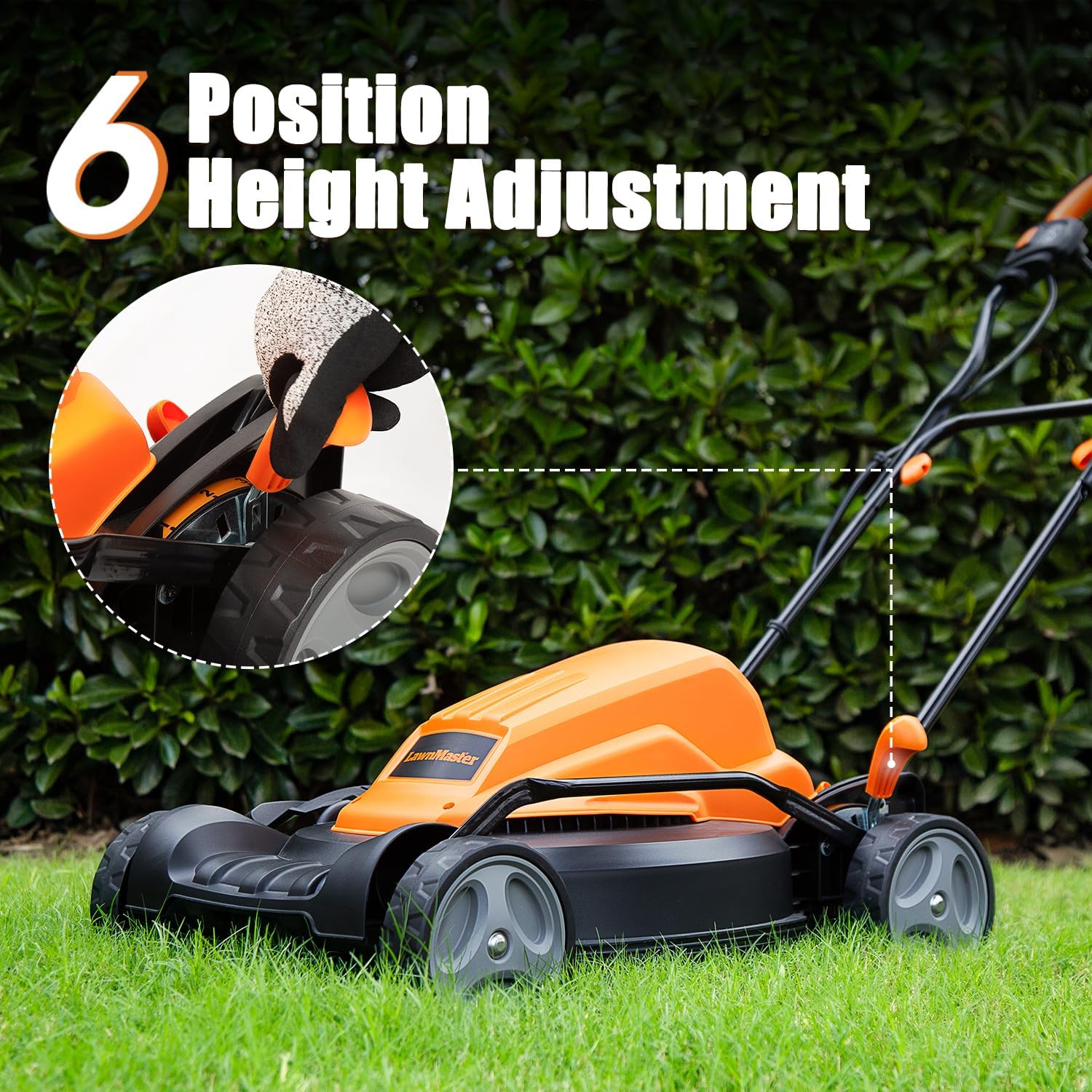 LawnMaster MEB1216K Electric Lawn Mower 16-Inch 12AMP