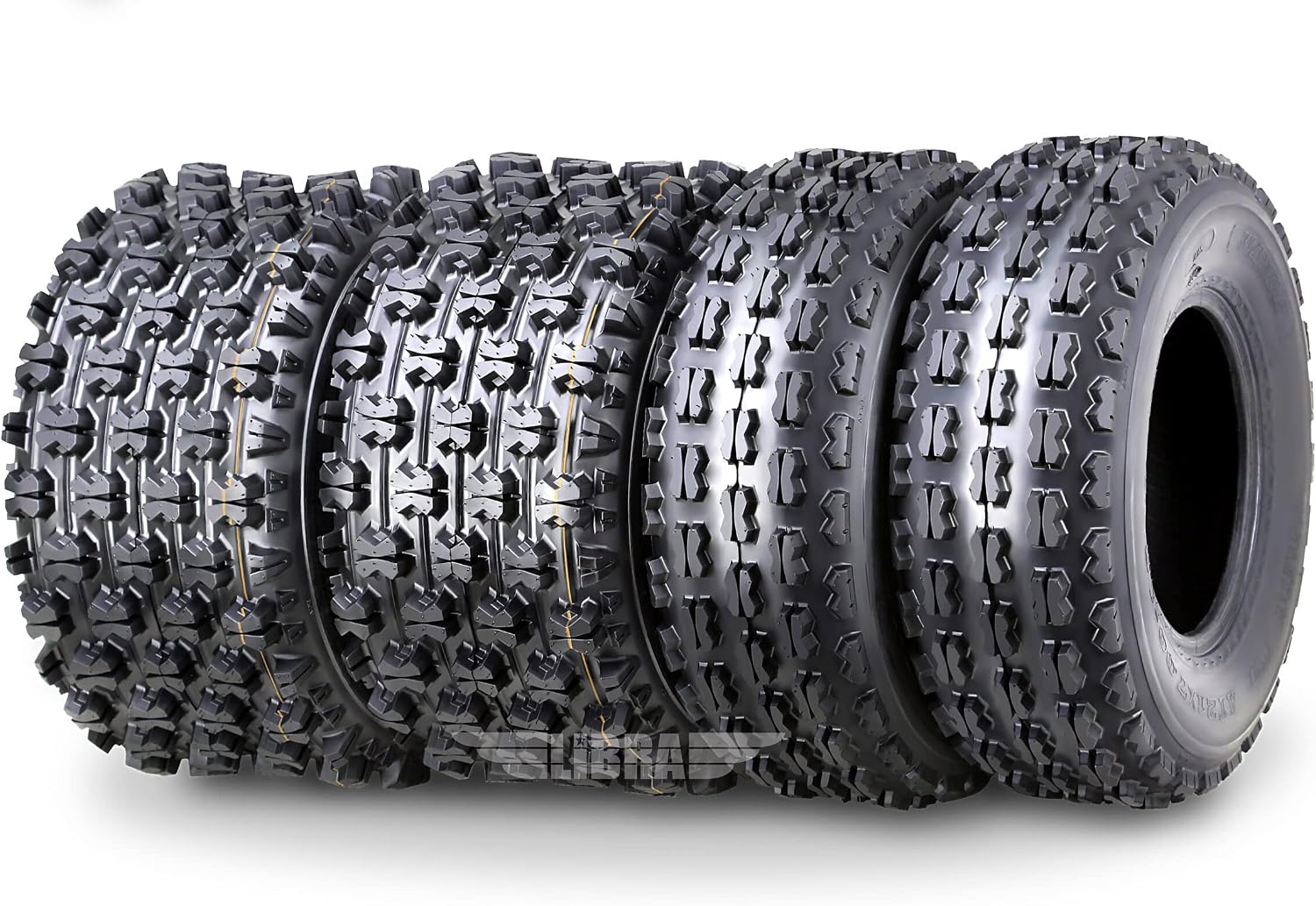 WANDA Sport ATV Tires Set 21x8-9 Front & 22x10-10 Rear /4PR GNCC Race Tires | Designed for Grand National Cross Country Series Race