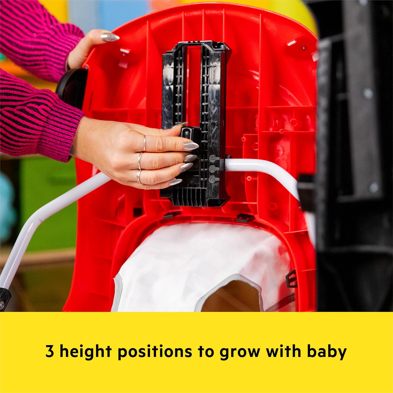 Bright Starts JuneBerry Walk-A-Bout Baby Walker and Entertainer, with Easy Fold Frame for Storage, Ages 6 Months +