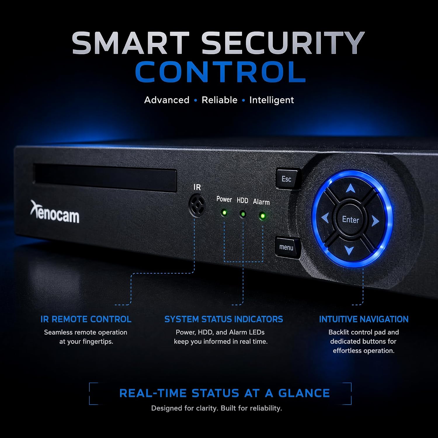 4CH 1080N Hybrid 5-in-1 AHD DVR (1080P NVR+1080N AHD+960H Analog+TVI+CVI) Standalone DVR CCTV Surveillance Security System Video Recorder Motion Detection， Hard Drive not Included