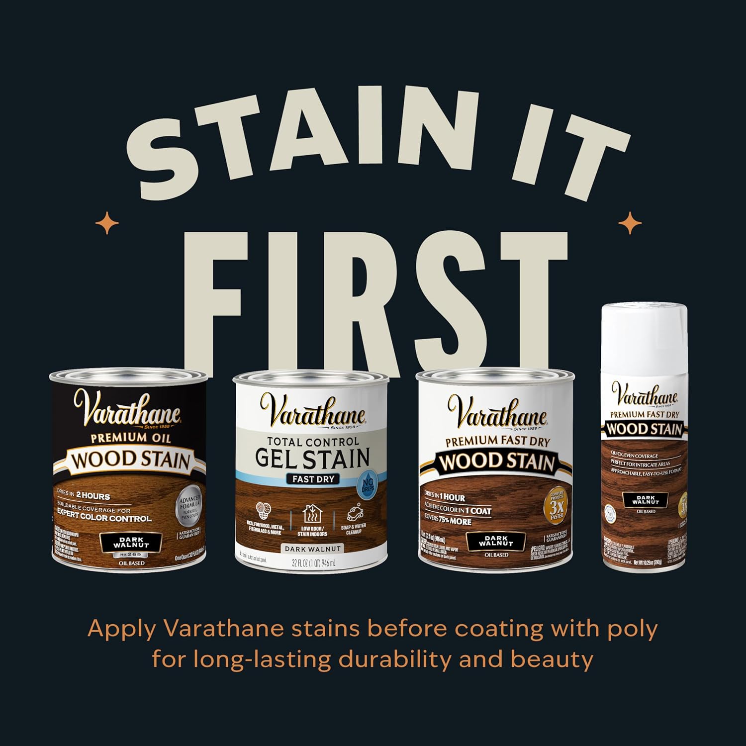 Rust-Oleum 9141H Oil Polyurethane, Quart, Satin Finish