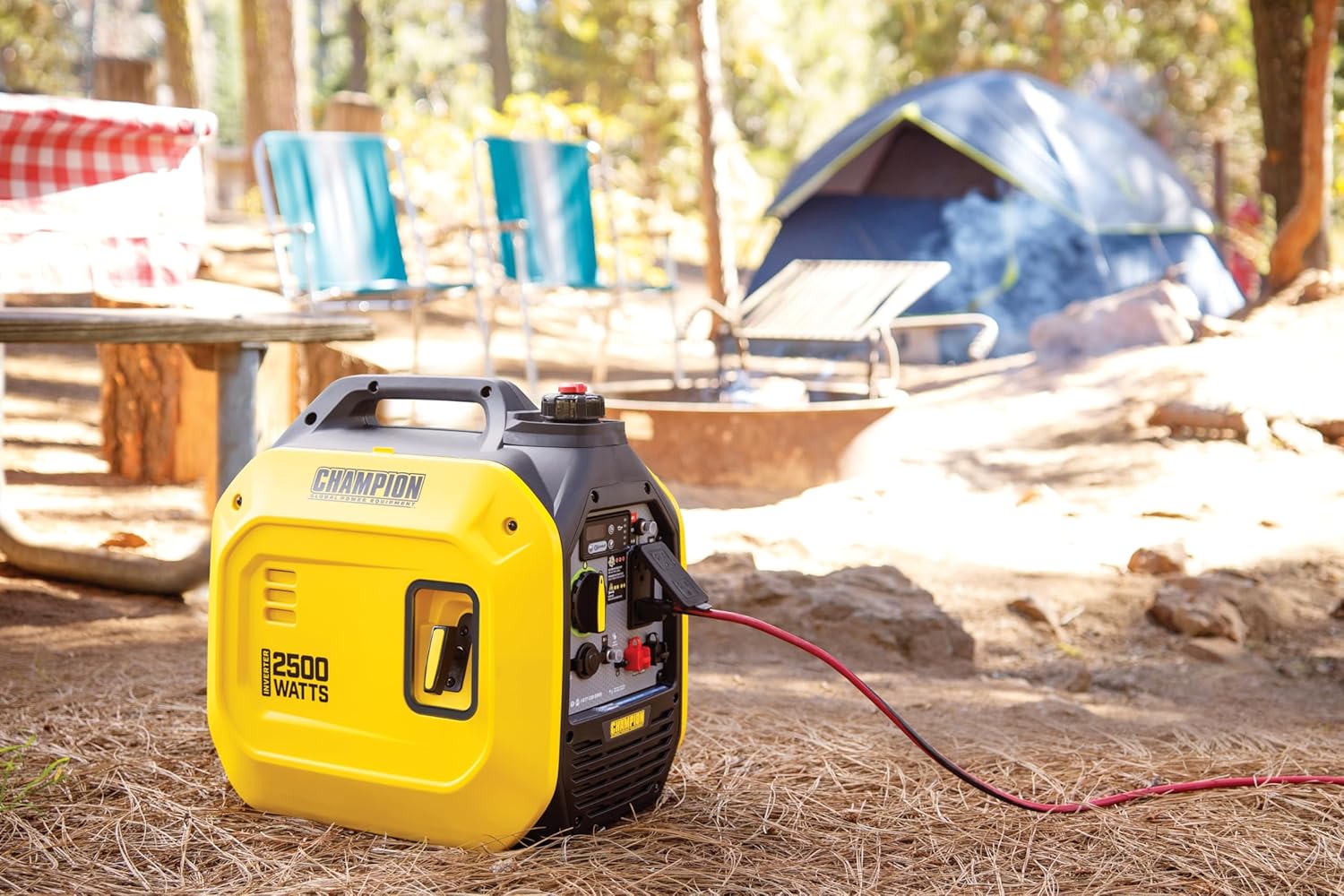 Champion Power Equipment 2500-Watt Ultralight Portable Inverter Generator with Quiet Technology and Free 3-Year Warranty | 39.7 lb, 53 dBA quiet