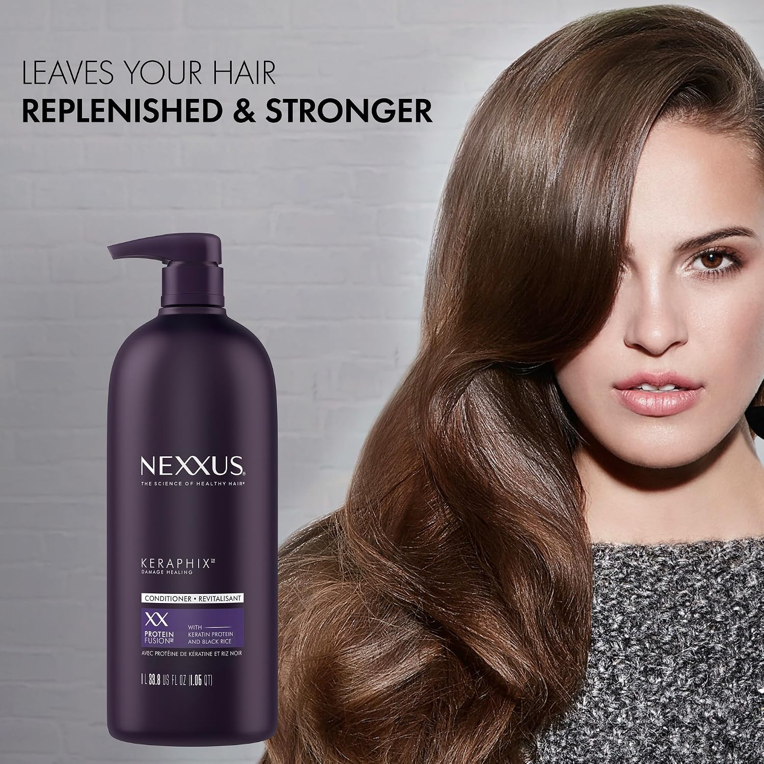 NEXXUS Keratin Protein Keraphix Shampoo & Canditioner for Damaged Hair 33.8 oz