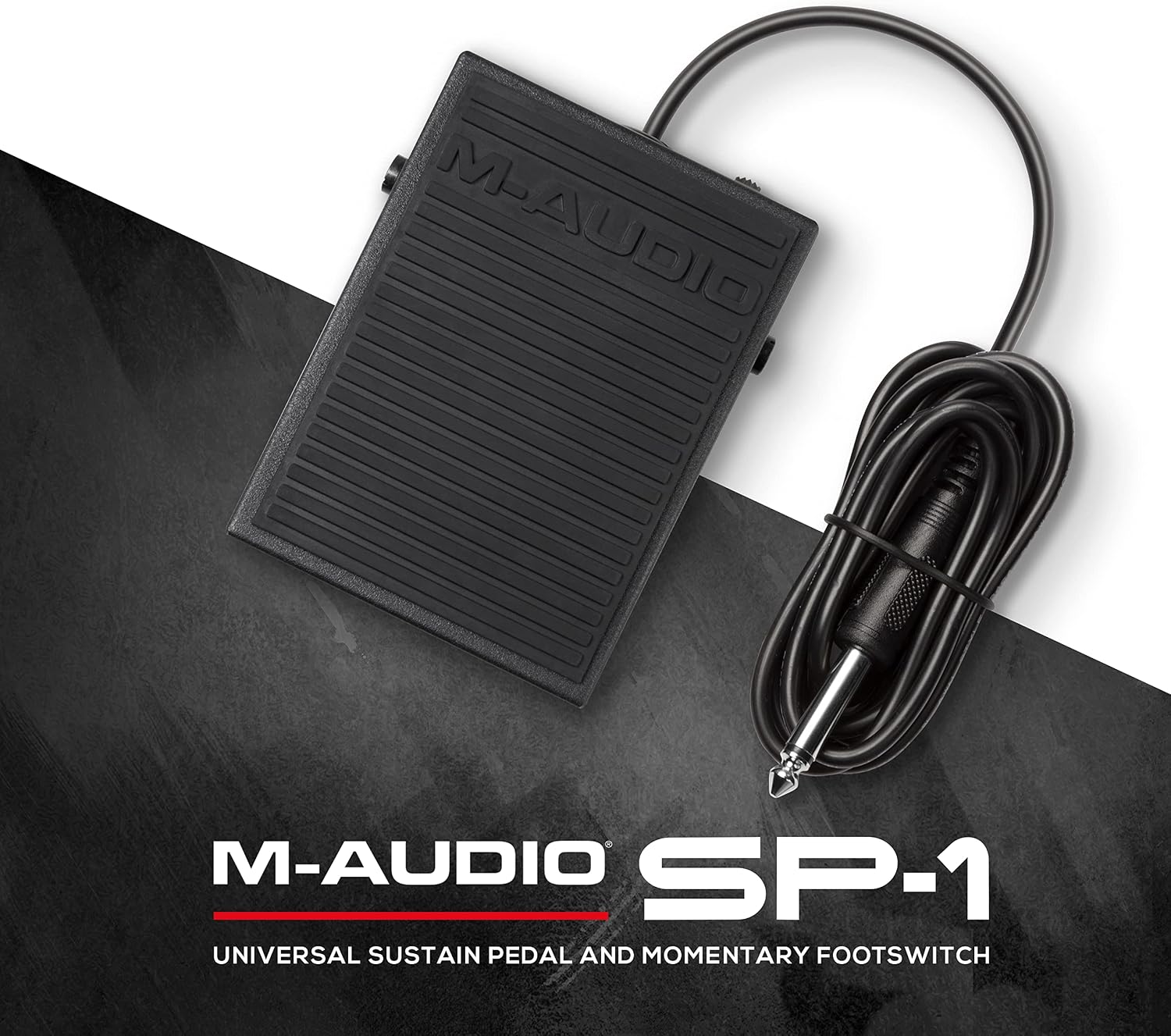 M-AUDIO EX-P Keyboard Expression Pedal | Universal Expression Pedal for MIDI Keyboards, MIDI Controllers, and Supported Guitar Effects Pedals