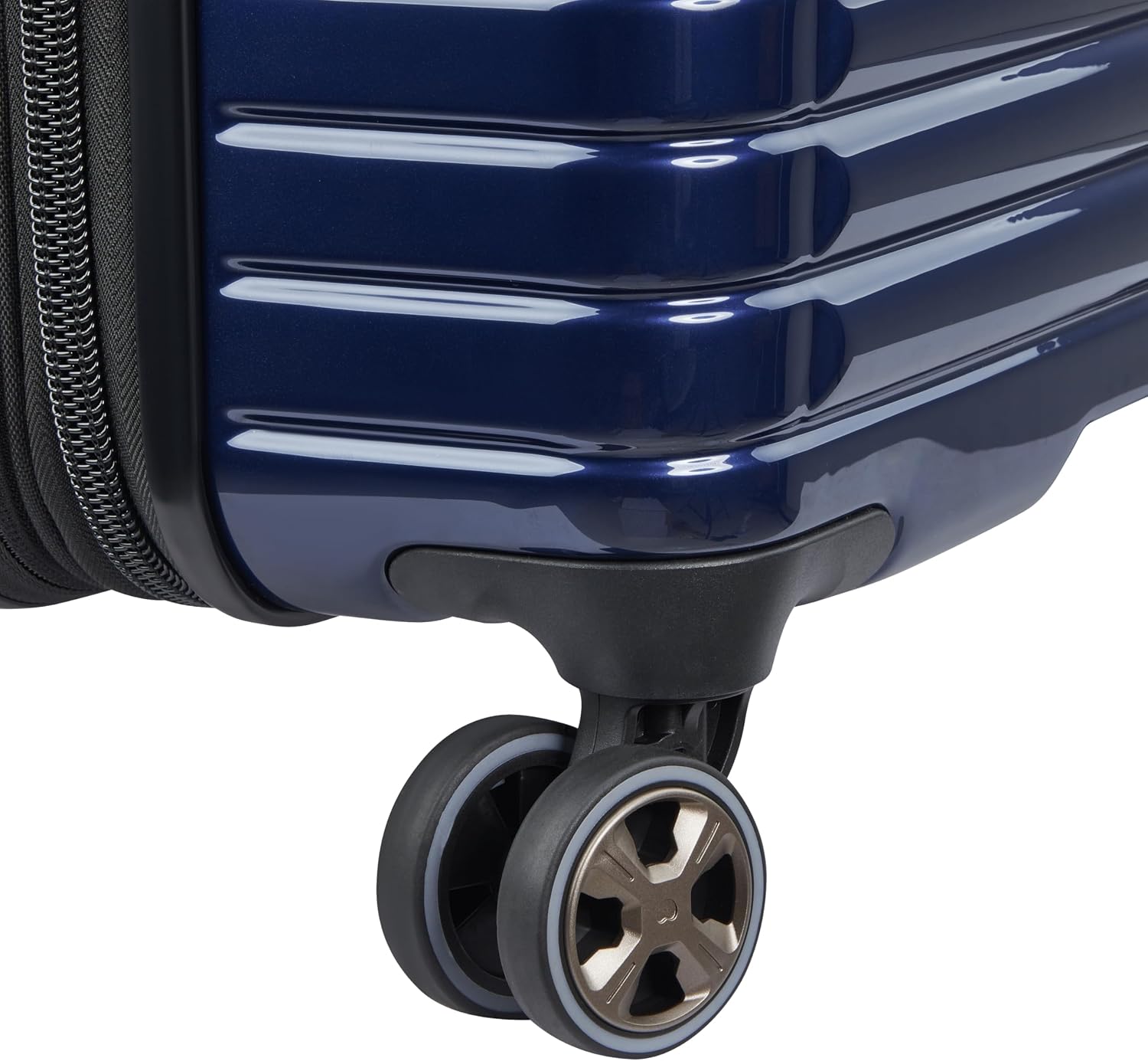 DELSEY PARIS Cruise 3.0, 20 Inch Carry-On Hardside Luggage, Deep Sea Navy | Expandable Suitcase, Lightweight 100% Polycarbonate Shell, Dual-Density Spinner Wheels, USB Port, TSA Lock