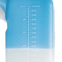 35 oz Male Urinal Bottle- Durable Plastic Urinal Bottle - Portable Urinal Bottle - Urinal Bottle