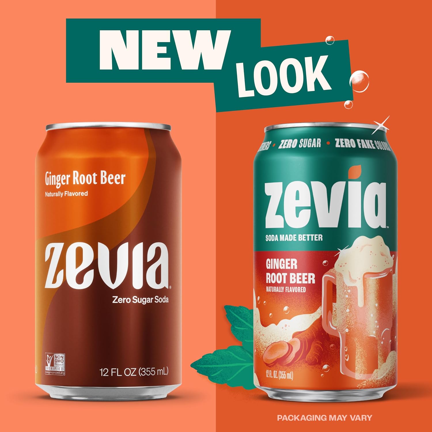 Zevia Zero Calorie Soda, Orange, 12 Ounce Cans (Pack of 6)