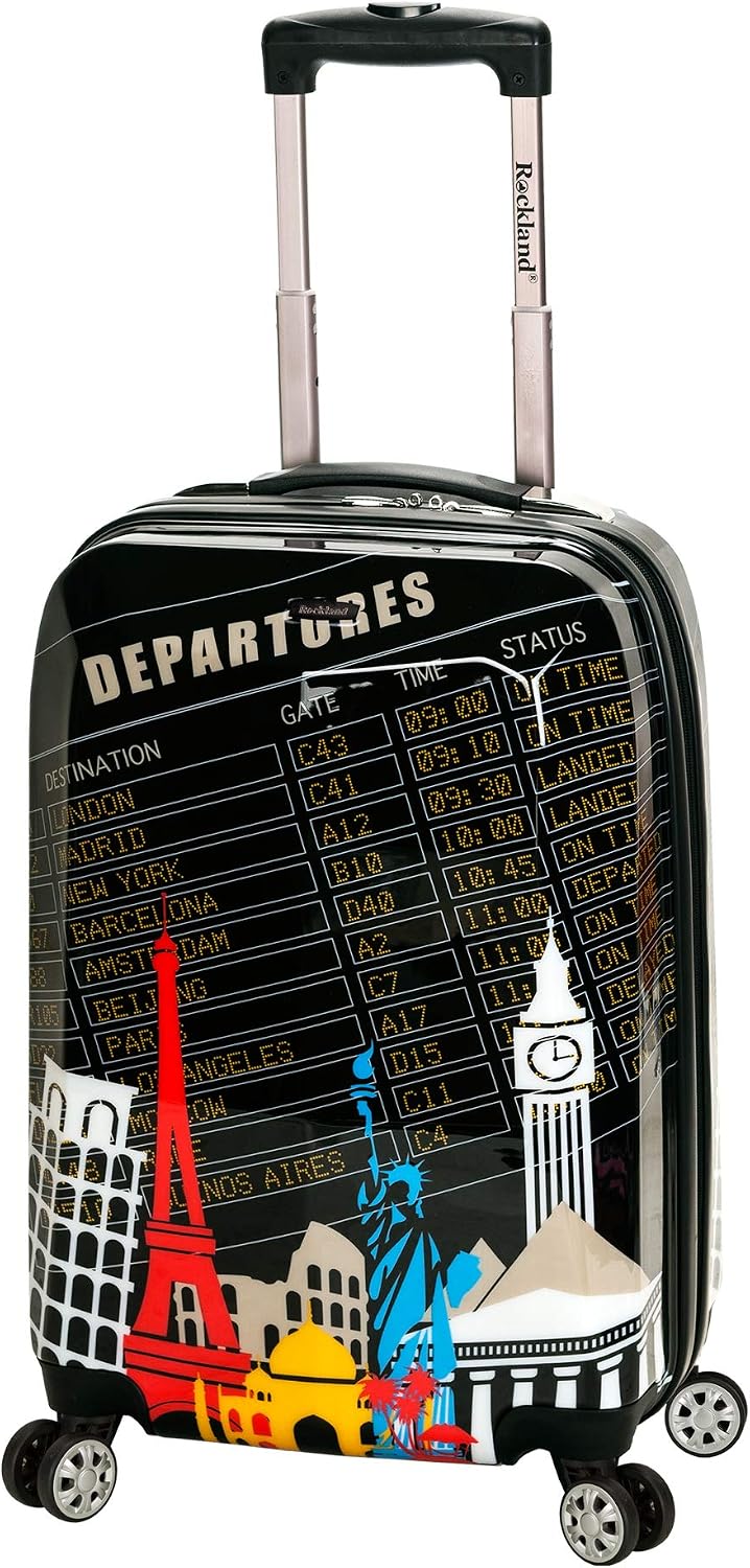 Rockland Departure Hardside 2 Piece Spinner Wheel Luggage, (20"/28"), Departure