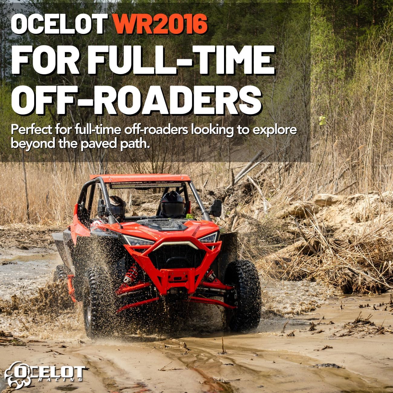Ocelot WR2016 30x9.5x14 UTV Tires All Terrain, Durable 8-Ply Radial Construction and Non-Directional Tread