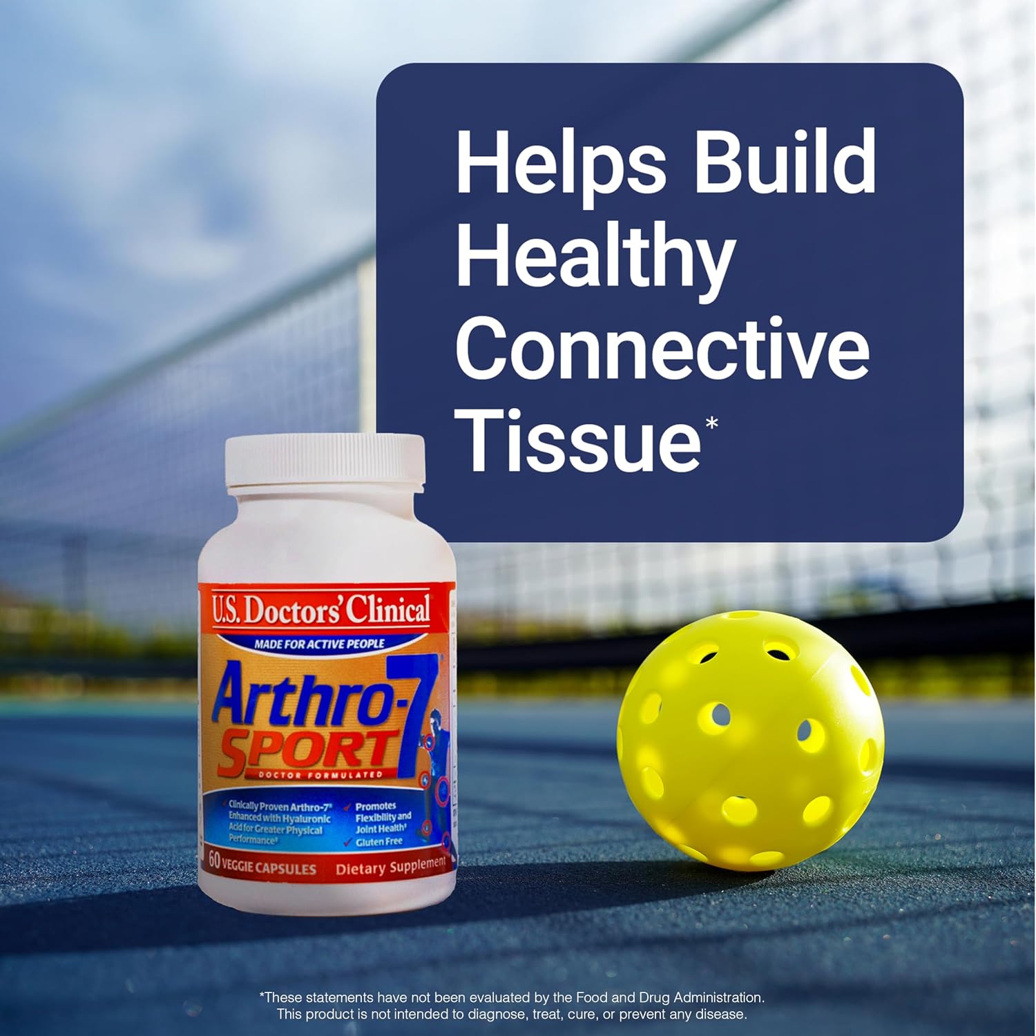 U.S. Doctors' Clinical Arthro-7 Joint Support Supplement - 60 Capsules | Clinically proven AR7 blend with turmeric, collagen, MSM & bromelain for healthy joints and mobility.* 60 capsules.