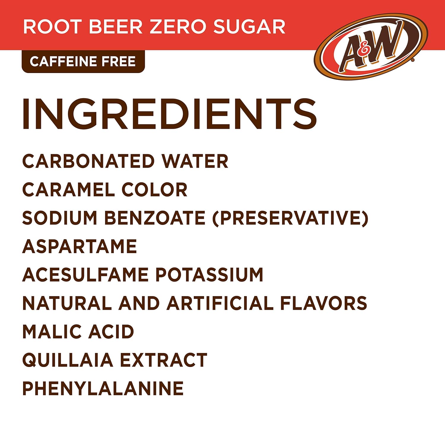 A&W Zero Sugar Root Beer Soda, 12 fl oz cans, 12 count